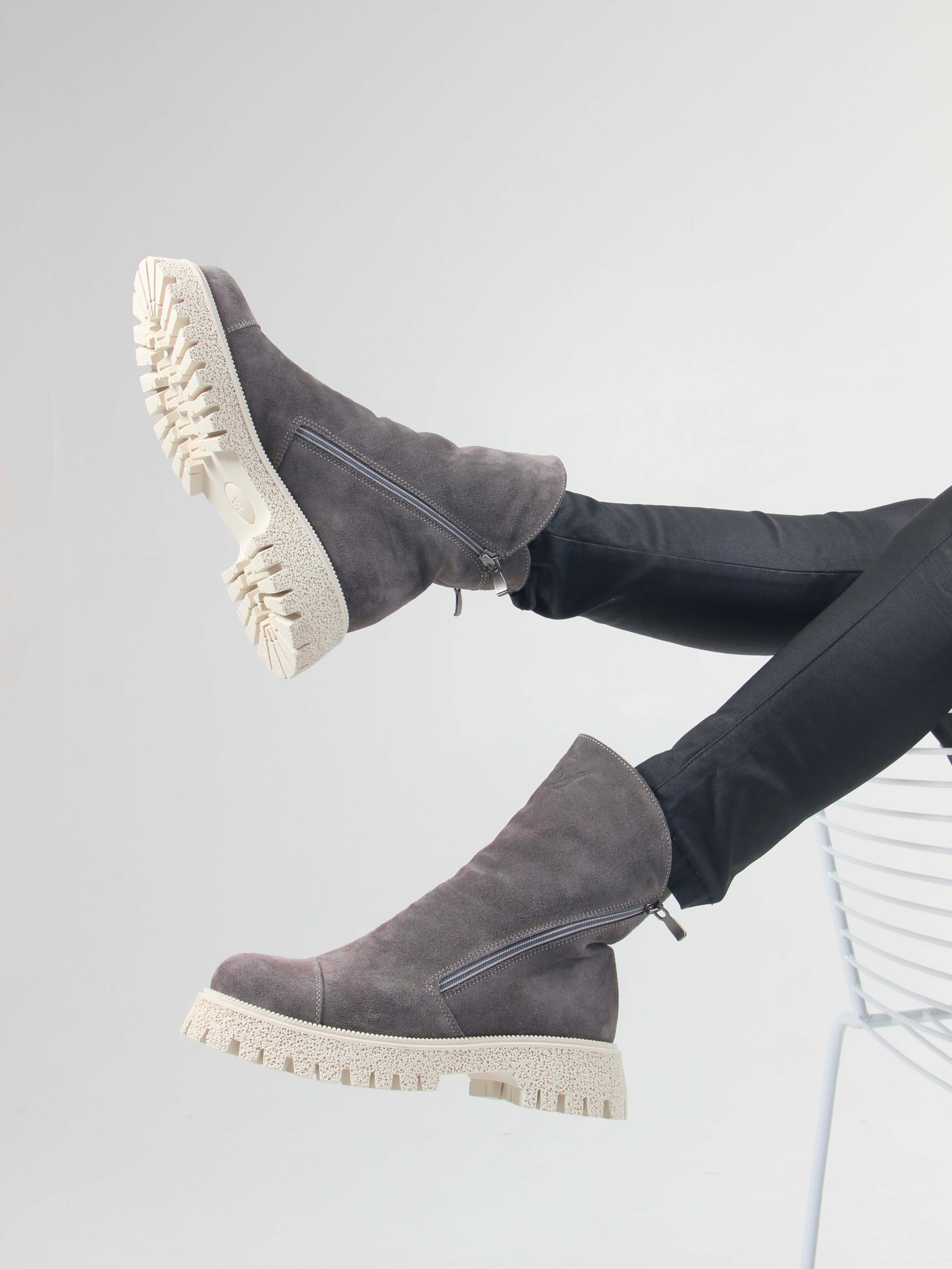 картинка Ботинки ED'ART 233.1541'be. Серый замок от интернет магазина