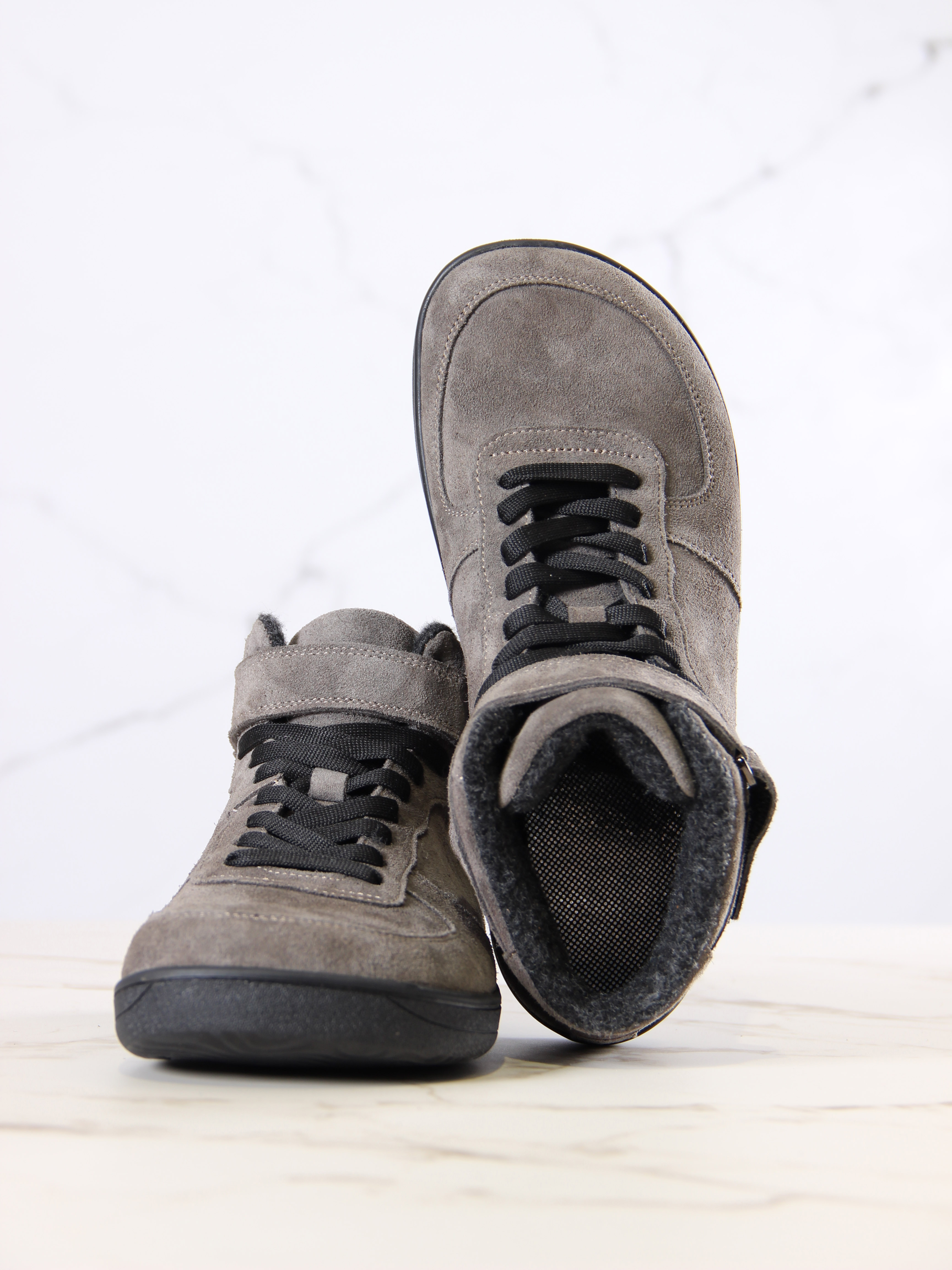 картинка Босоногие ботинки ED'ART 211.NATA'bl.Серый замок замша от интернет магазина