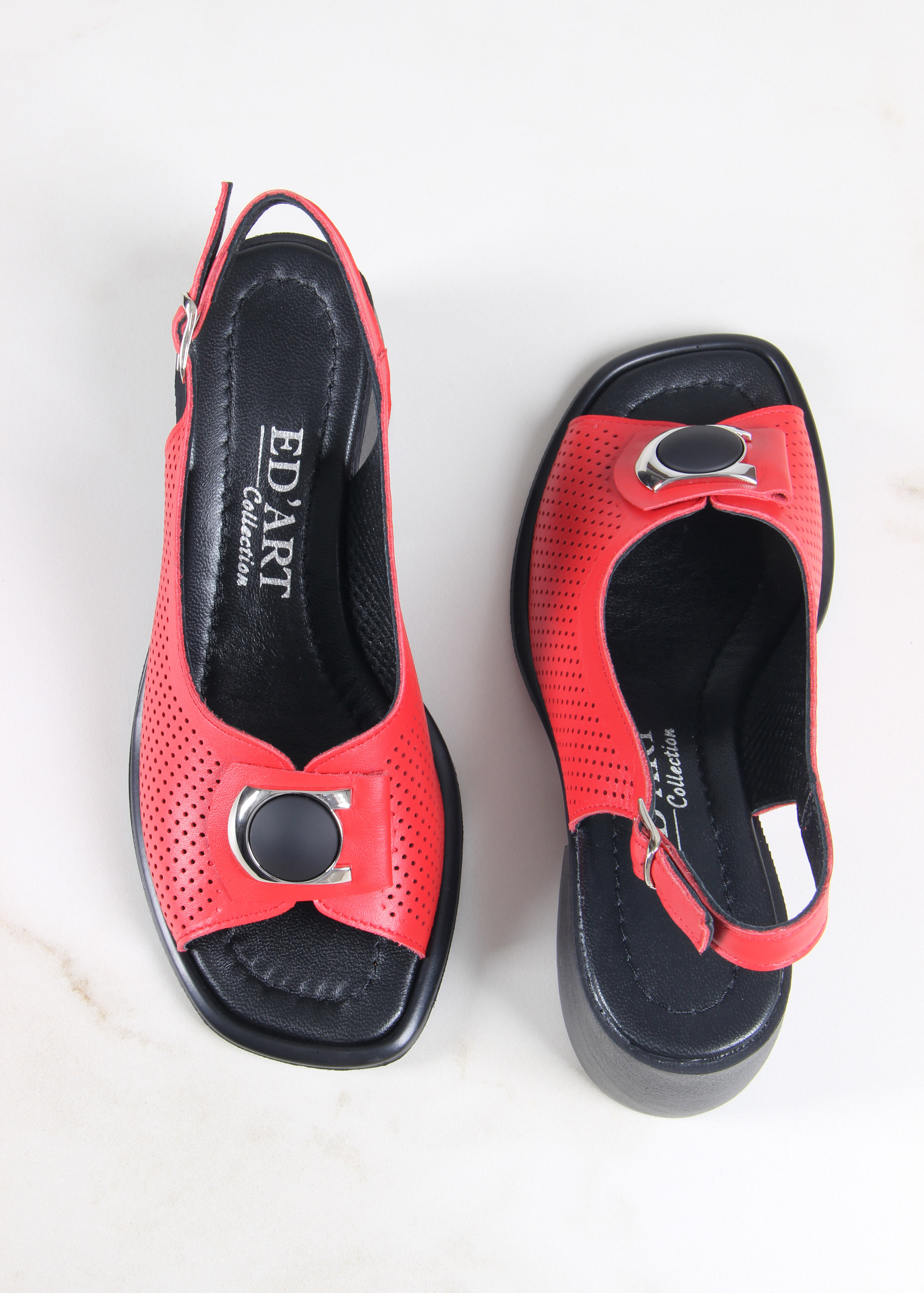 картинка Босоножки ED'ART 5030p.23663'bl. красный от интернет магазина