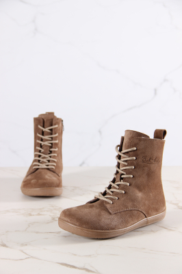 Босоногие ботинки  ED'ART 351.NATA'br.Серо-коричневая замша