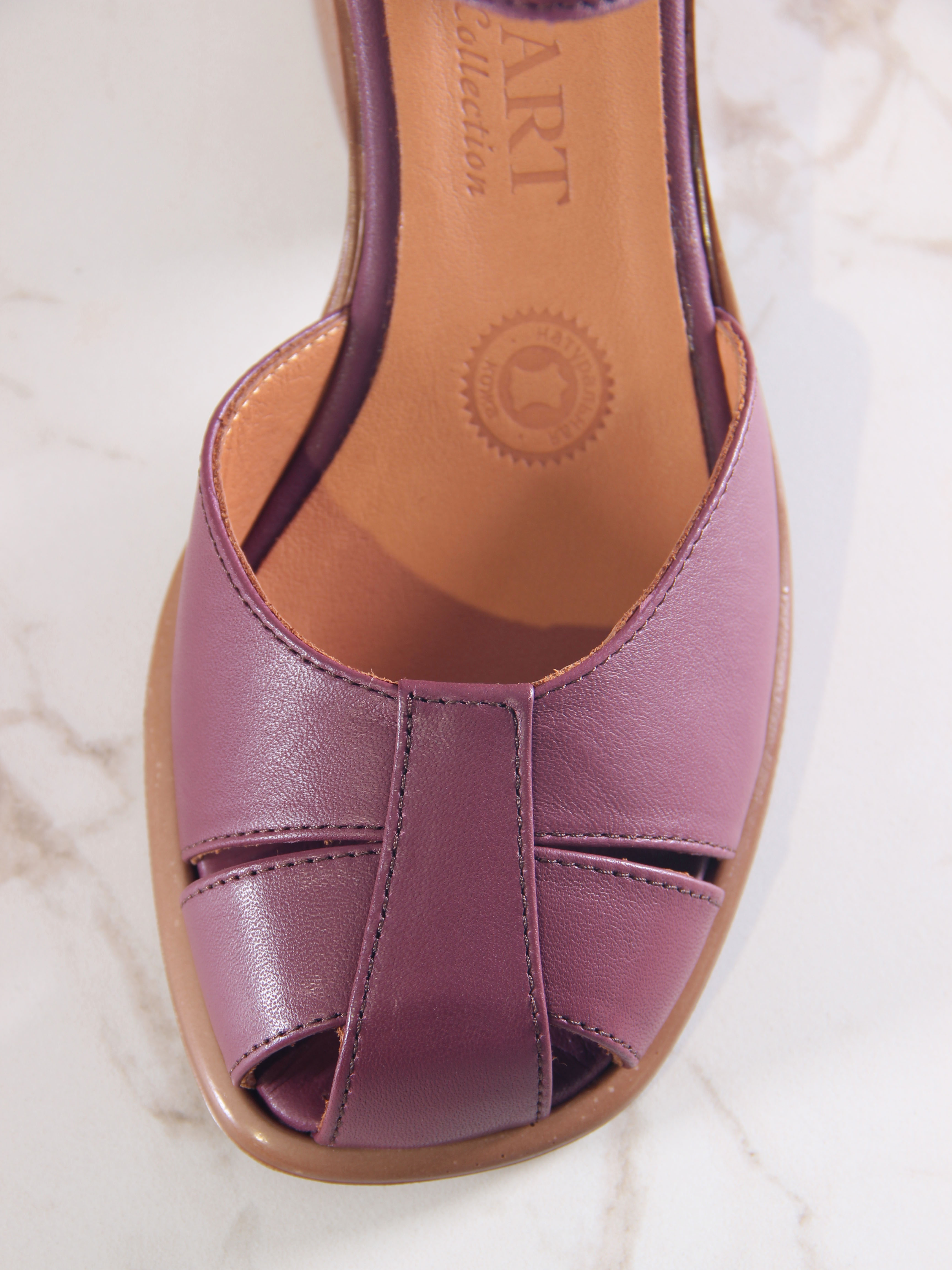 картинка Босоножки ED'ART 5033.23663'br. Гнилая вишня+коричневый от интернет магазина