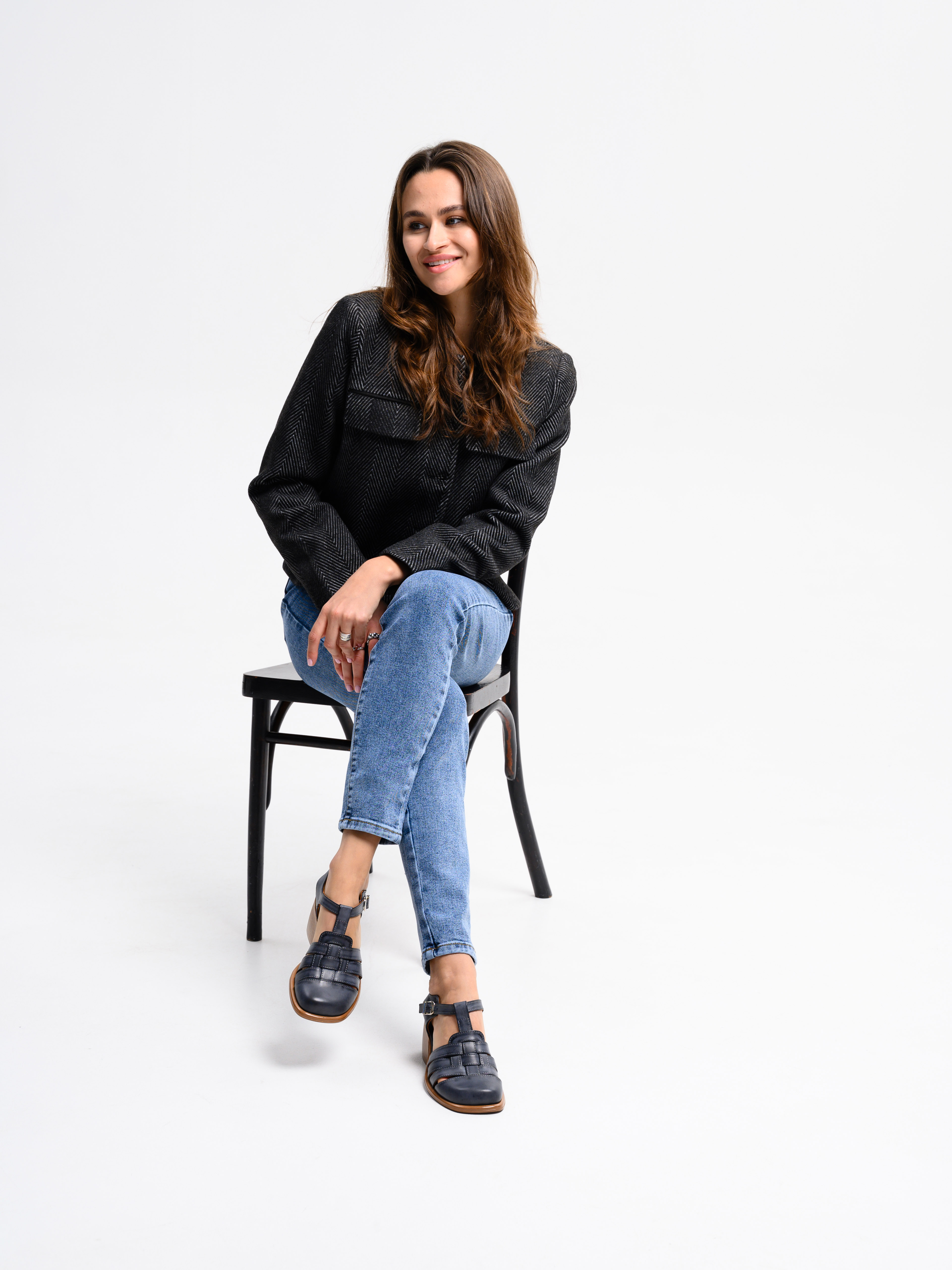 картинка Босоножки ED'ART 5035.23663'bе. Вакса черная+коричневый от интернет магазина