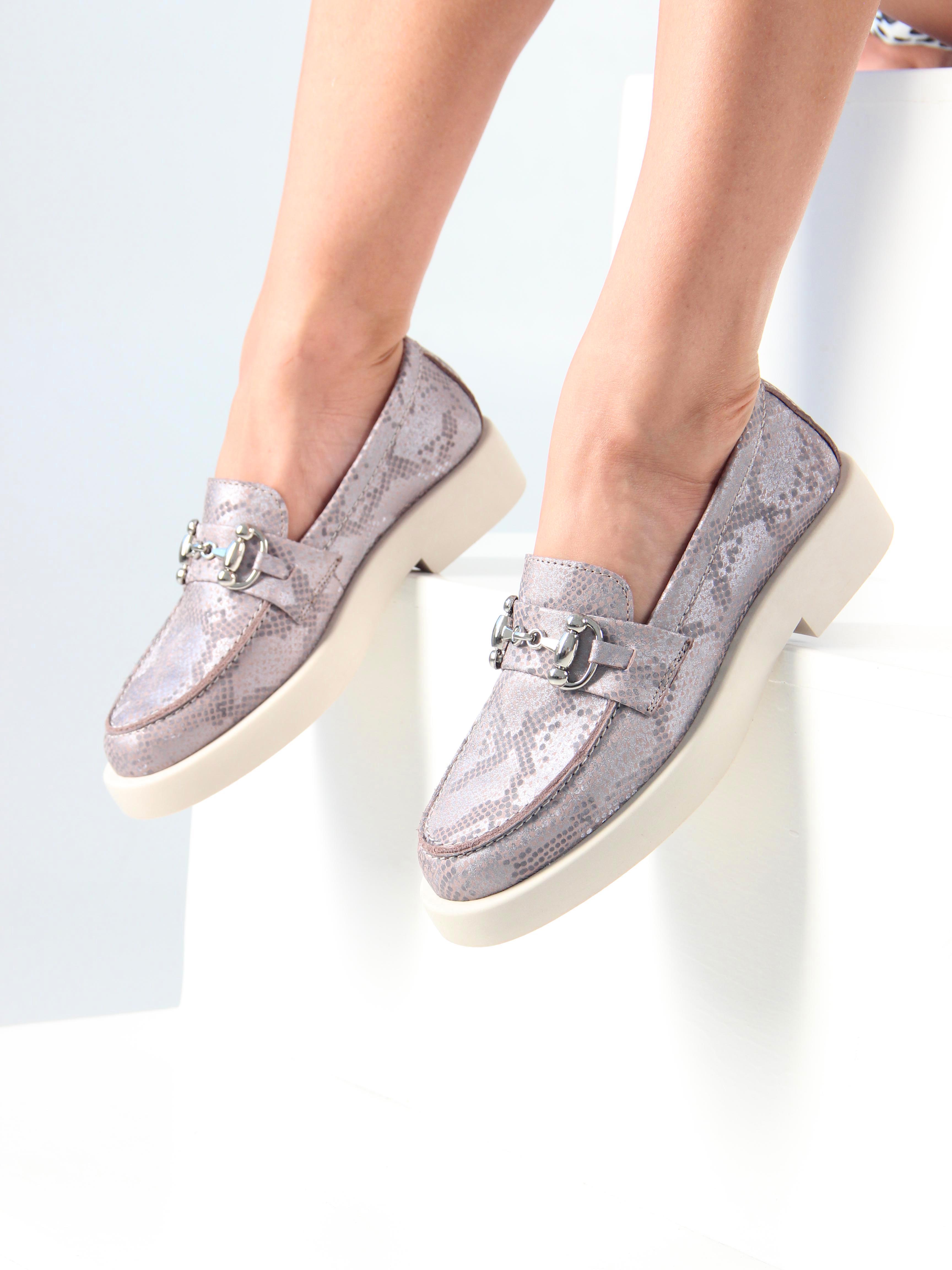 картинка Лоферы туфли ED'ART 174.1593'be. мутон мамба от интернет магазина