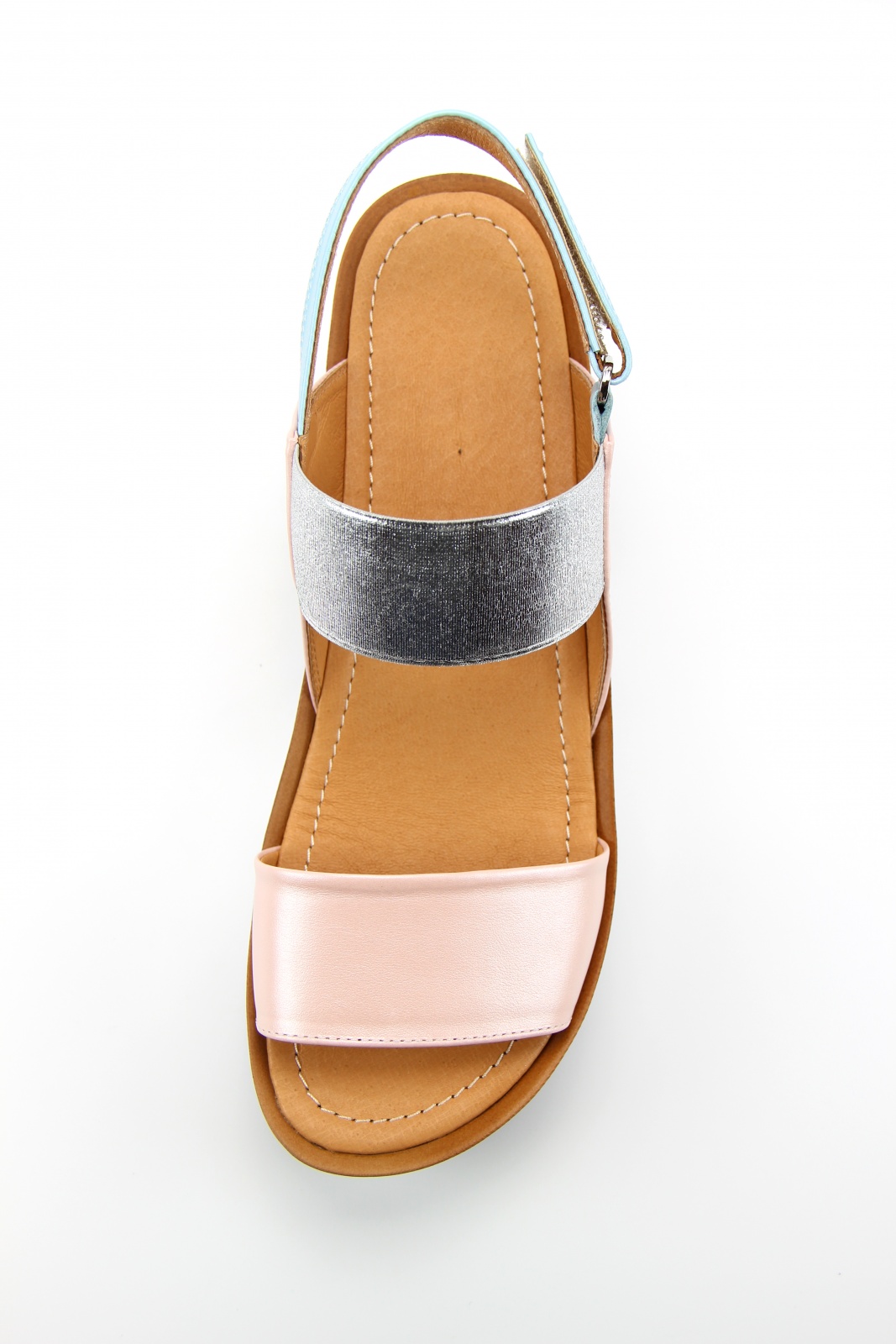 картинка Босоножки ED'ART 2021.228'be.pink-blue от интернет магазина