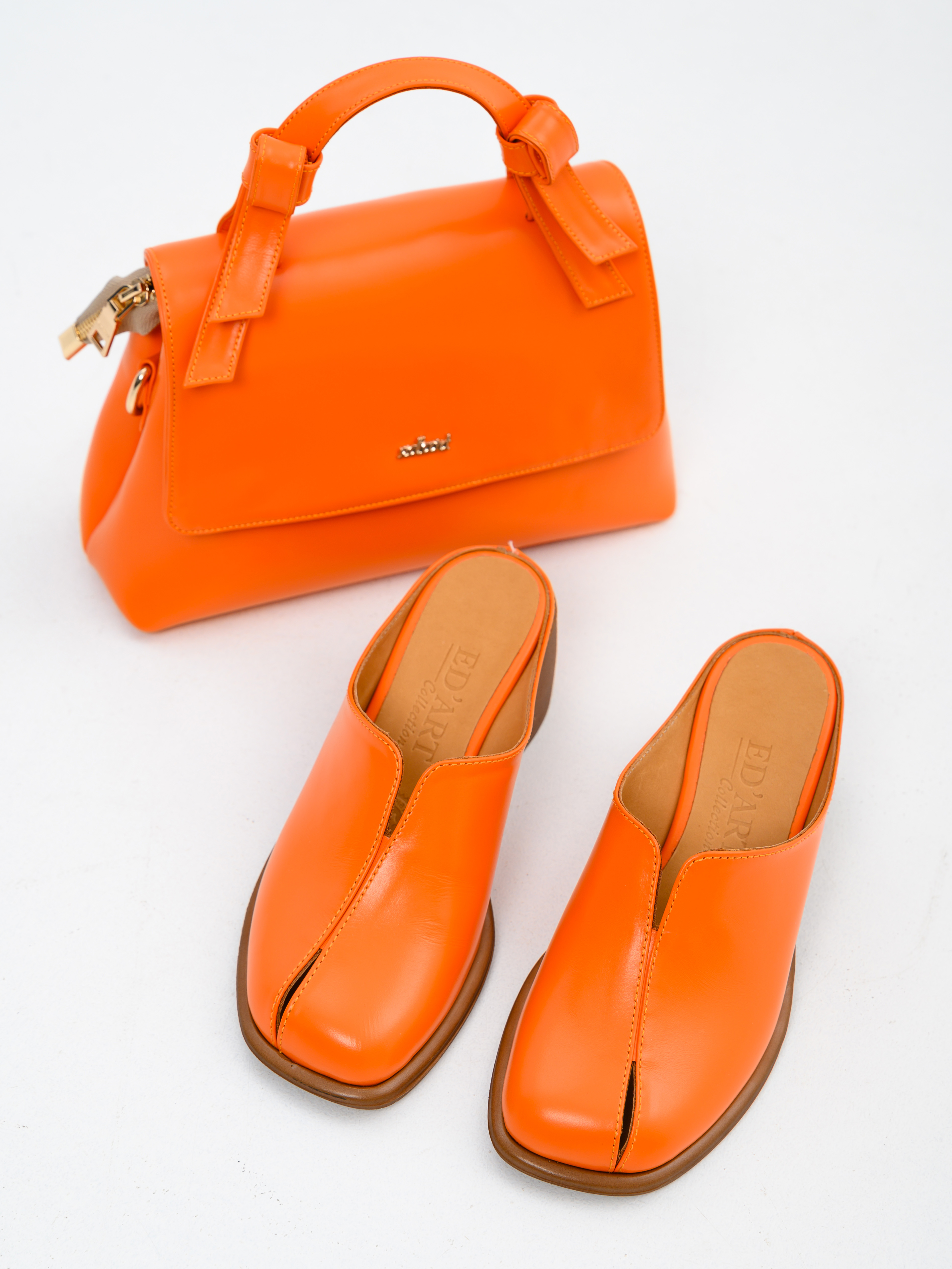 картинка Сабо ED'ART  5200.23663'br. Оранжевый+коричневый от интернет магазина