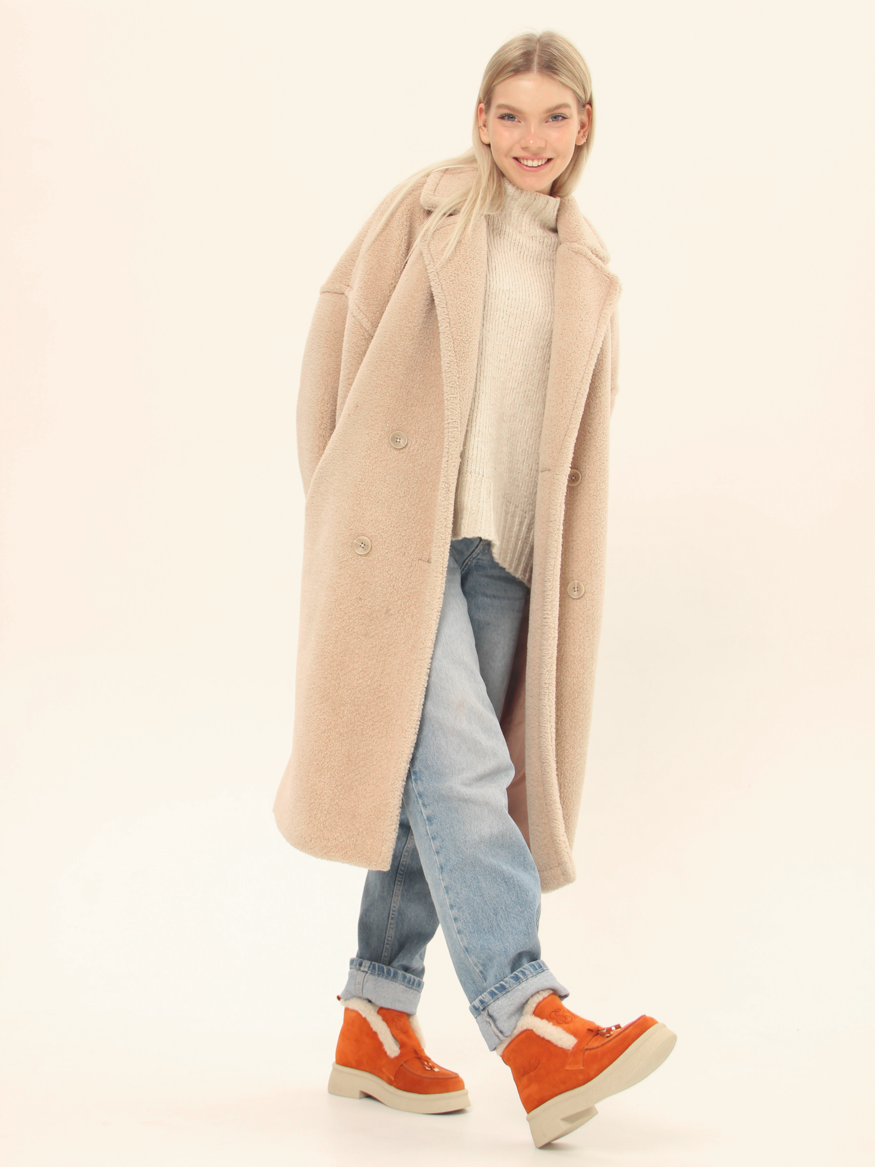 картинка Ботинки ED'ART 307.florida 'be.мандарин замша от интернет магазина