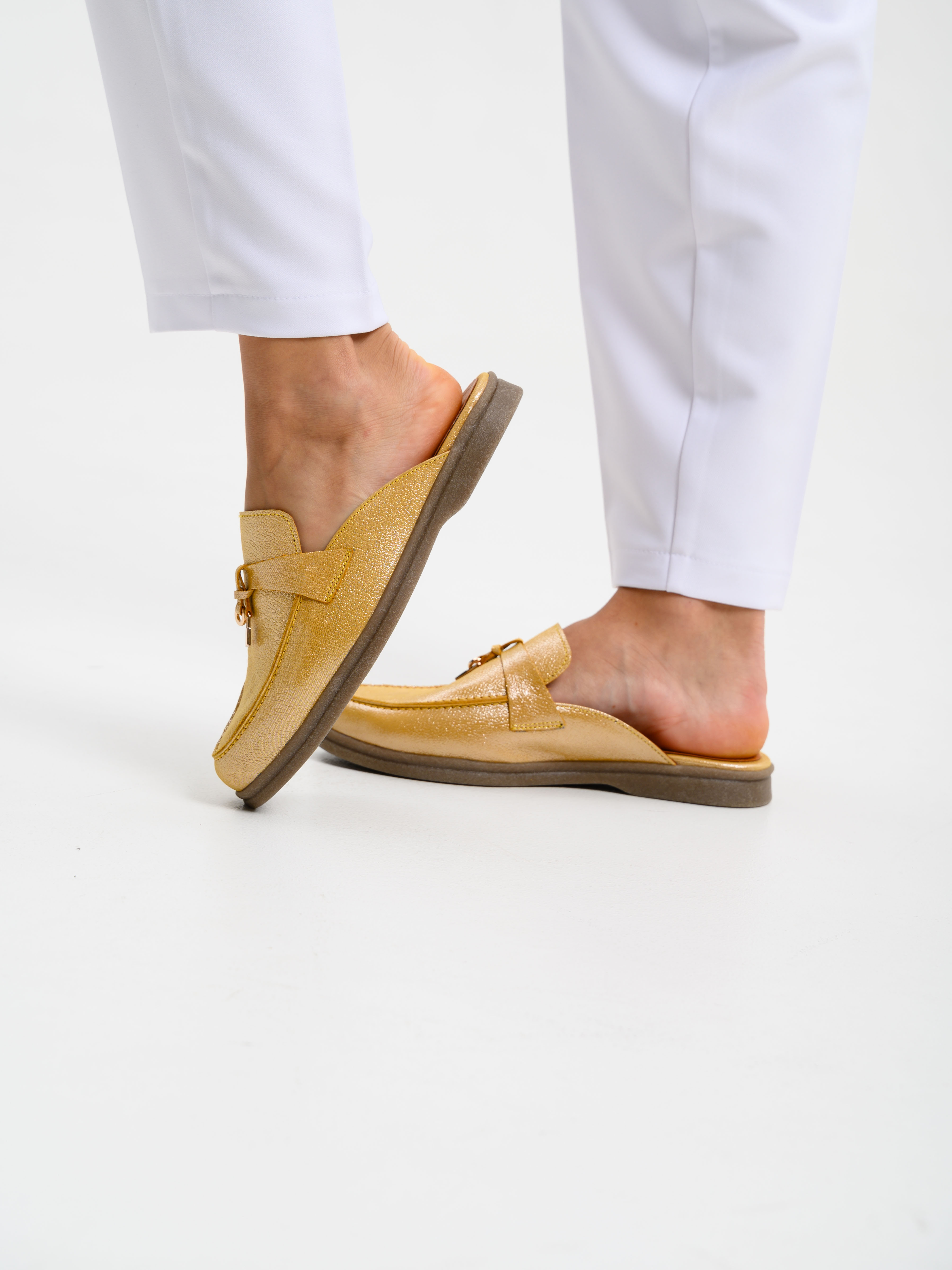 картинка Мюли ED'ART 1070.2614'be. желтый астана от интернет магазина