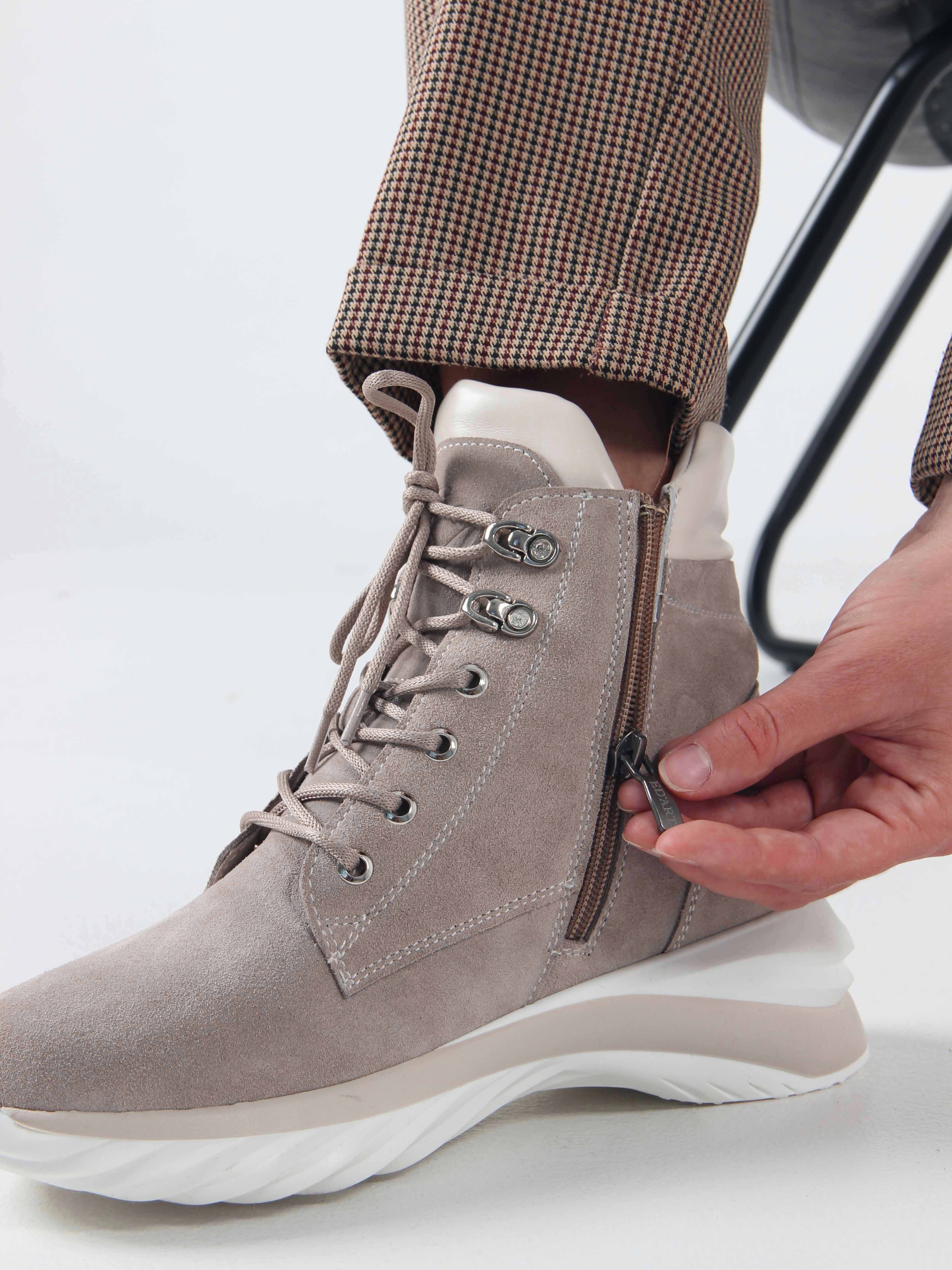 картинка Ботинки ED'ART 261.uno2'w. каменный замша от интернет магазина