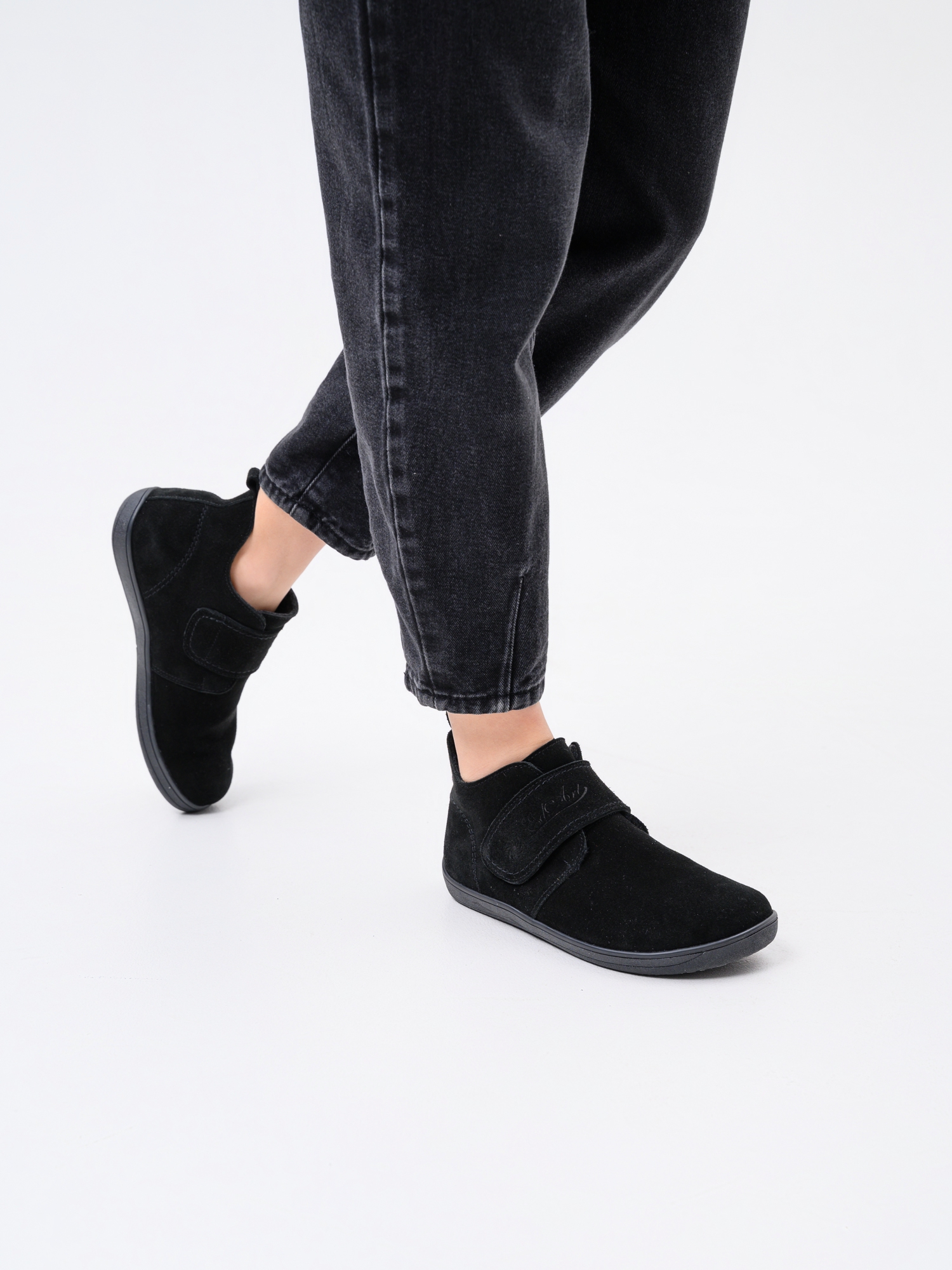 картинка Босоногие ботинки  ED'ART 209.NATA'bl.Черная замша от интернет магазина