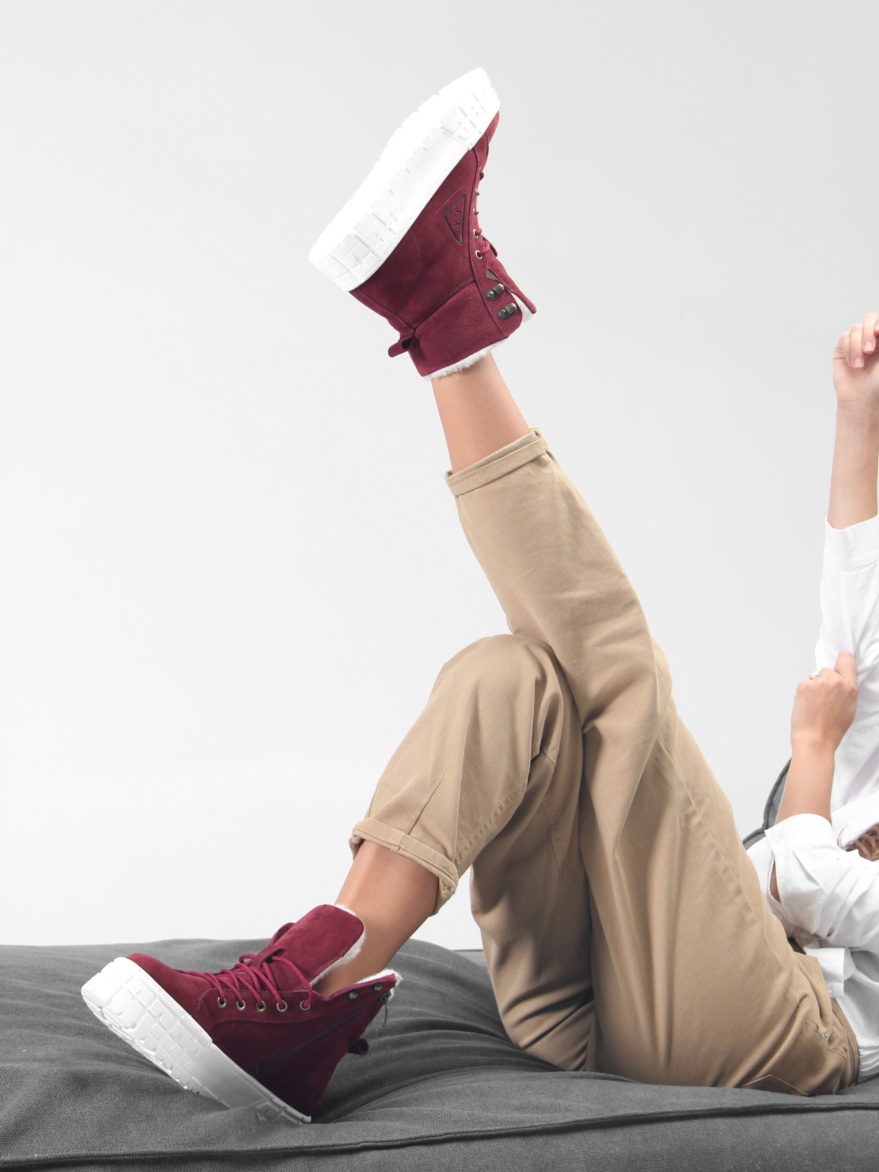 картинка Ботинки ED'ART 216.212131'w. бордо замша от интернет магазина