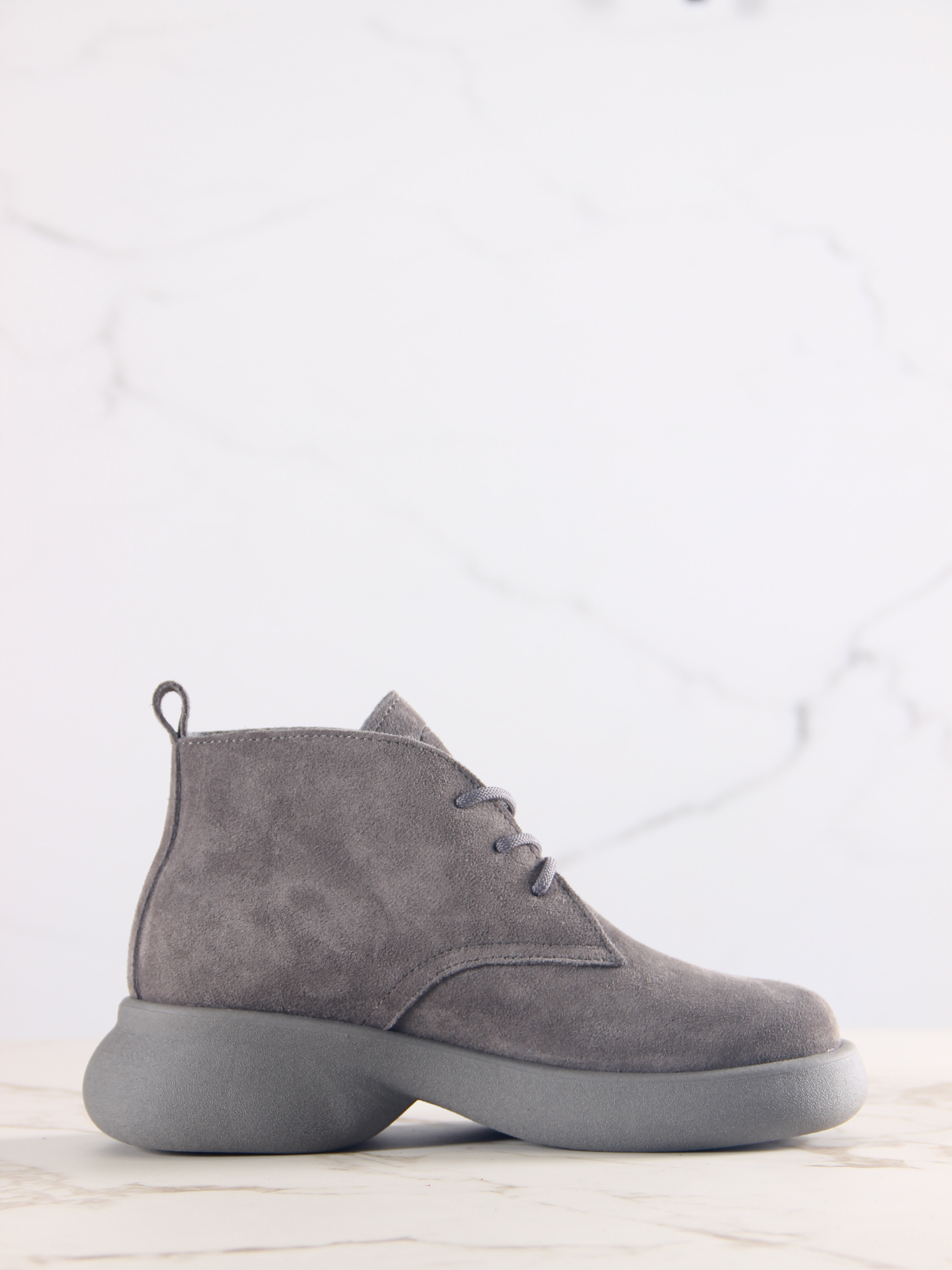 картинка Ботинки  ED'ART 308.927'gr. серый замок замша+серый от интернет магазина