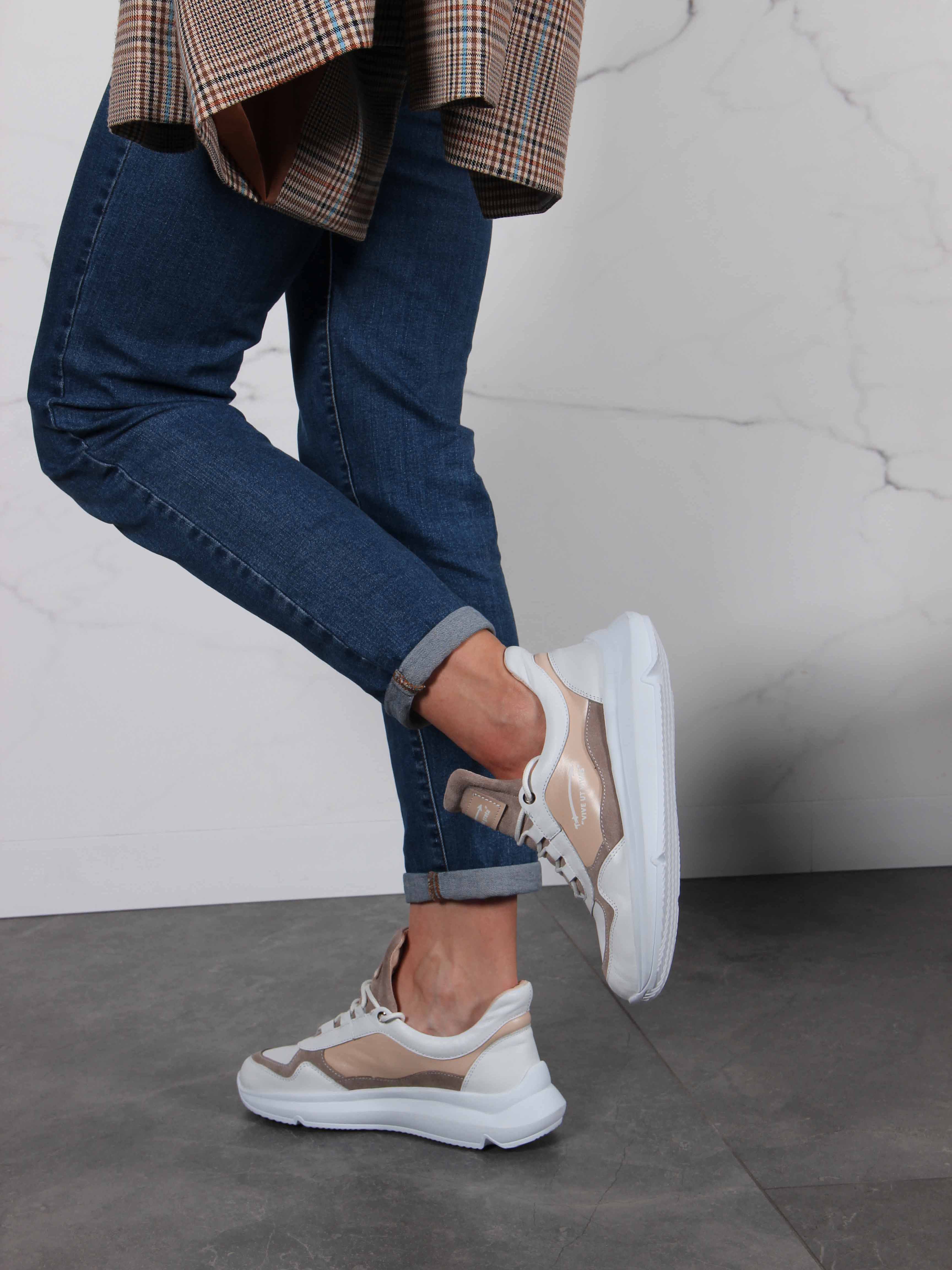 картинка Кроссовки ED'ART 150.236143w.белый-бежевый Rр от интернет магазина