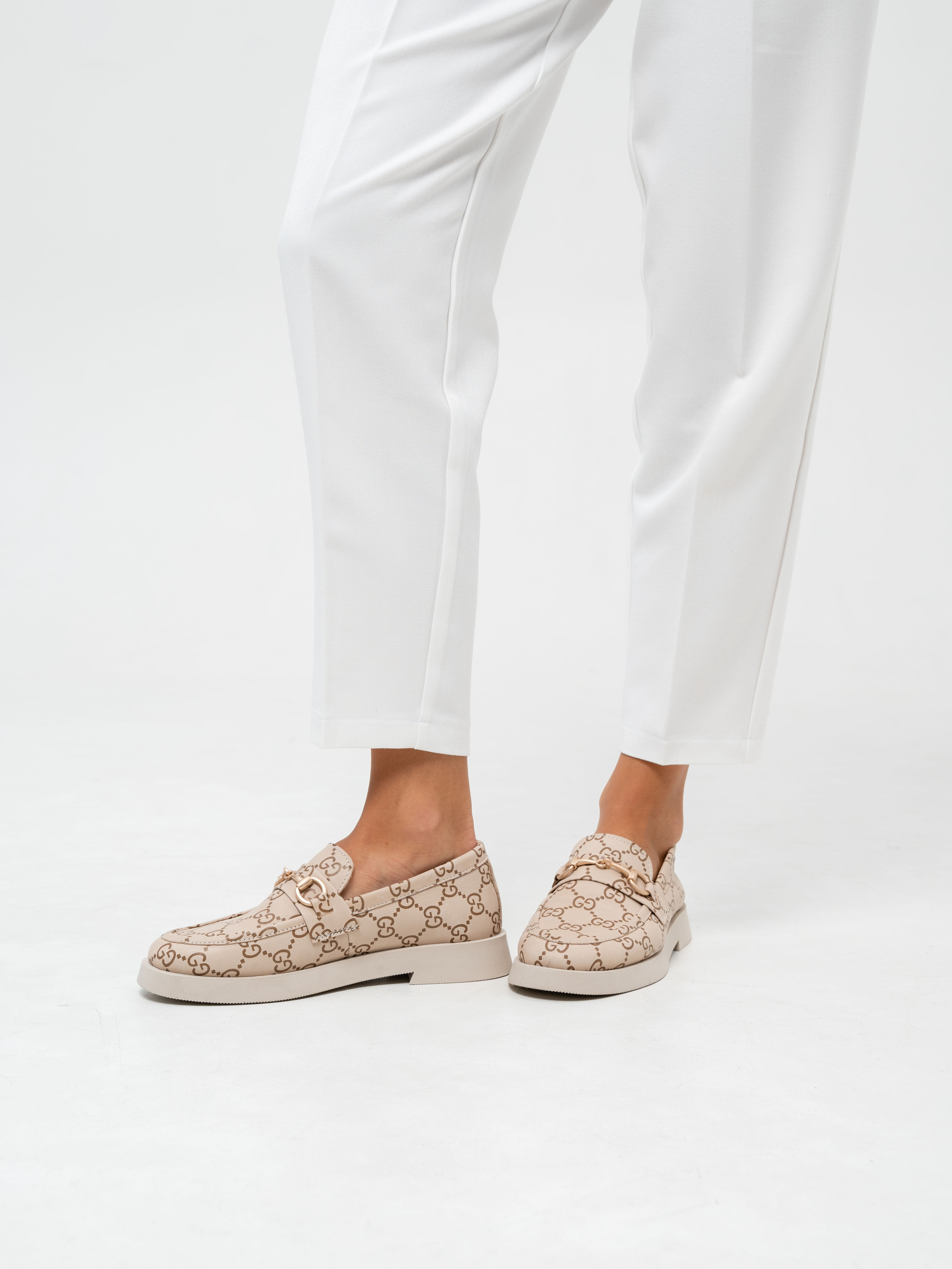 картинка Лоферы туфли ED'ART 172.1841'be. бежевый гуччи от интернет магазина