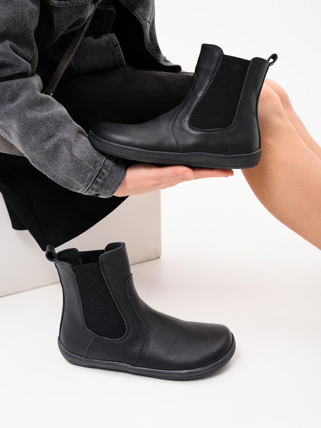 картинка Челси босоногие ED'ART 366.NATA'bl.Черный флоттер от интернет магазина