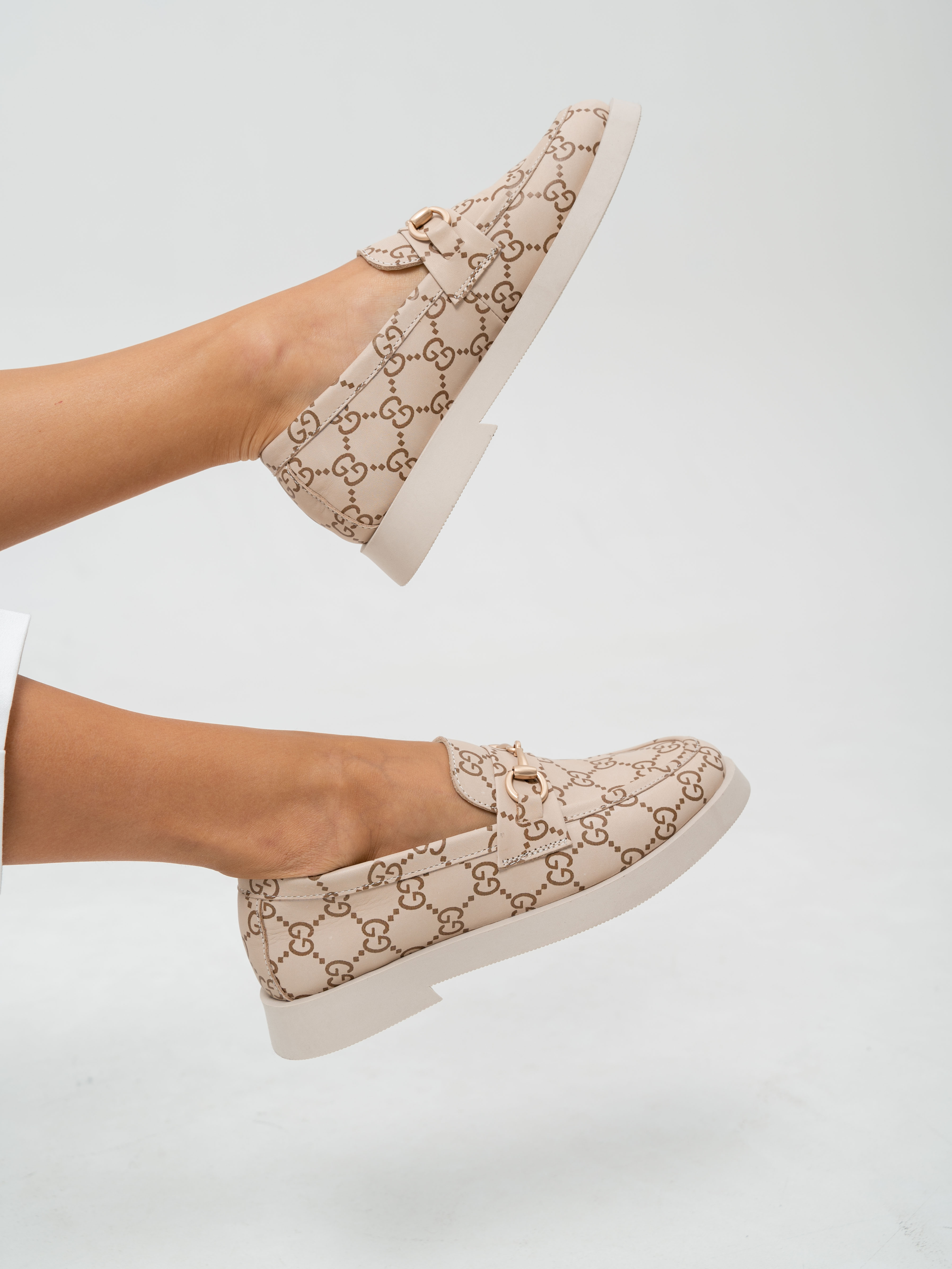 картинка Лоферы туфли ED'ART 172.1841'be. бежевый гуччи от интернет магазина