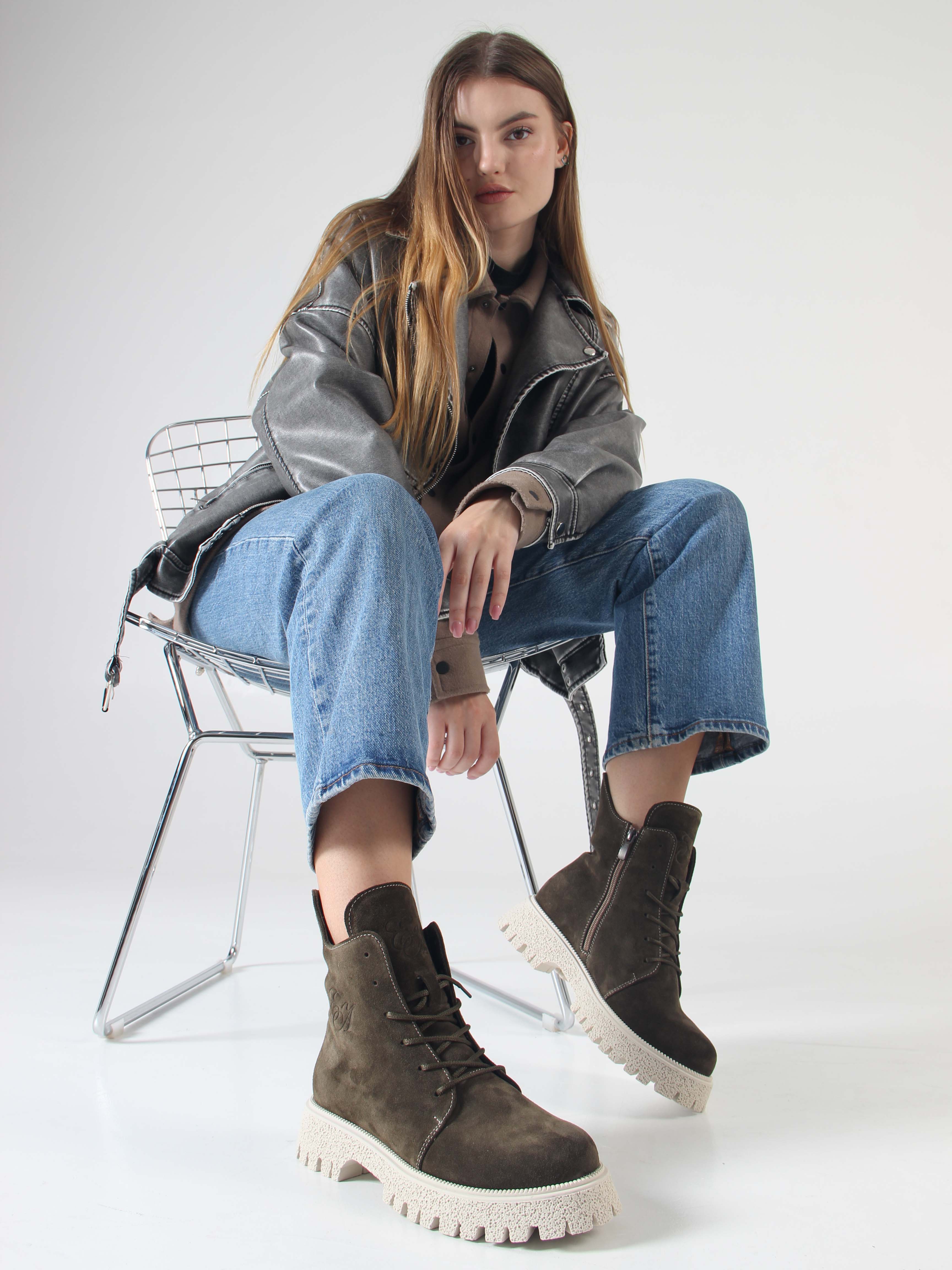 картинка Ботинки ED'ART 228.V.1541'be. Хаки от интернет магазина