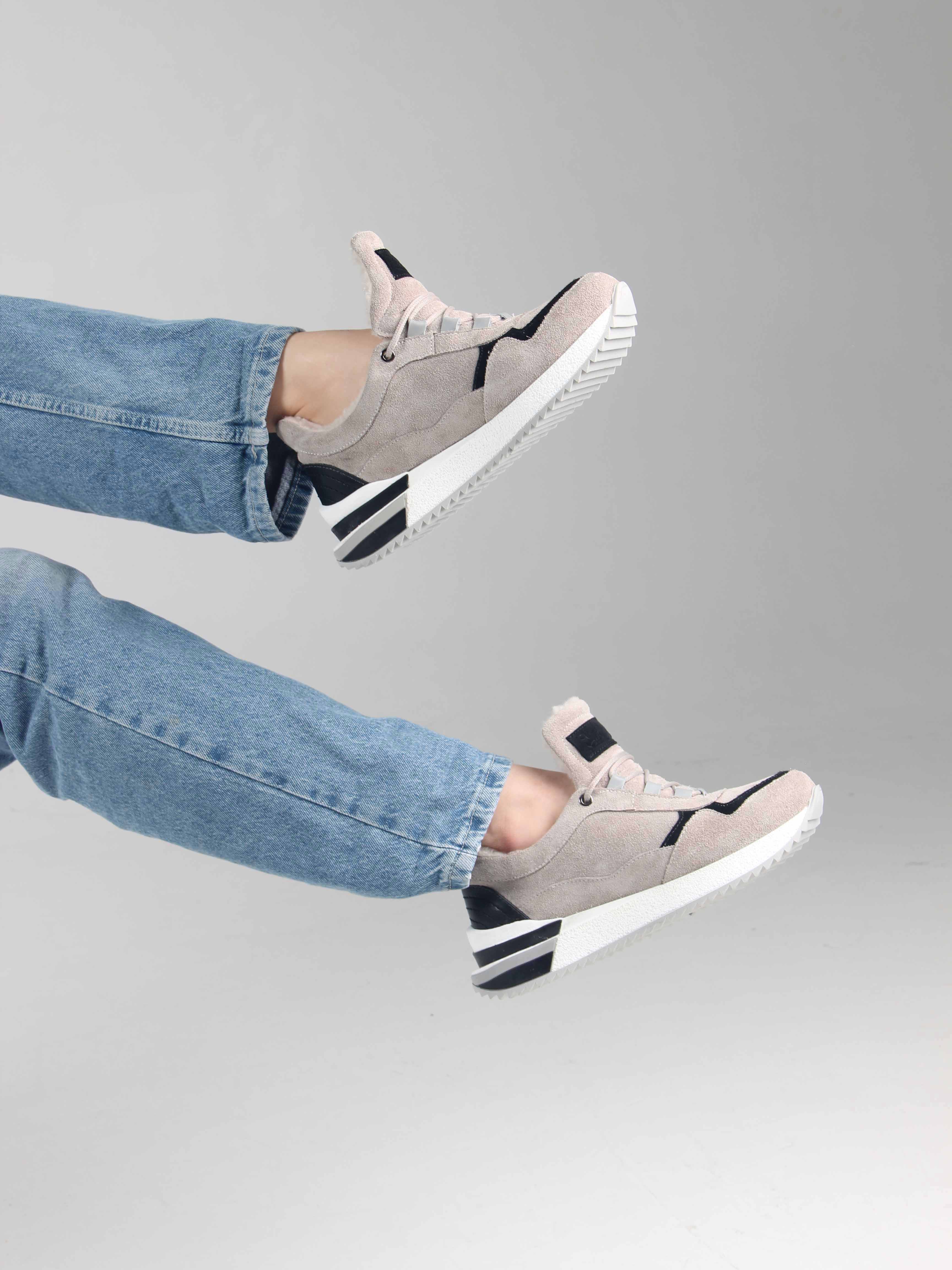 картинка Кроссовки ED'ART 150.mask`gr. каменный замша от интернет магазина