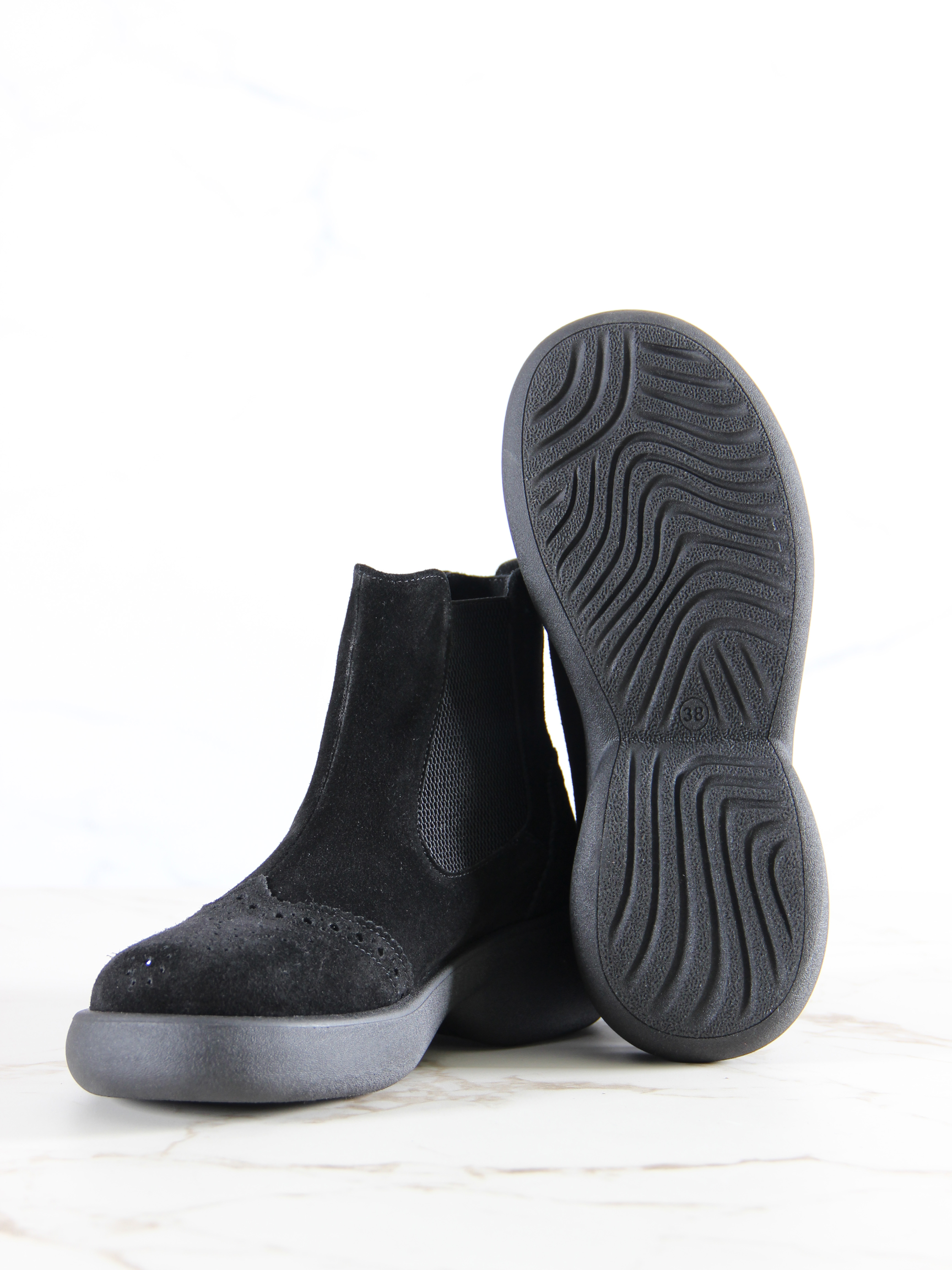 картинка Челси ED'ART 332.927'bl. Черная замша от интернет магазина