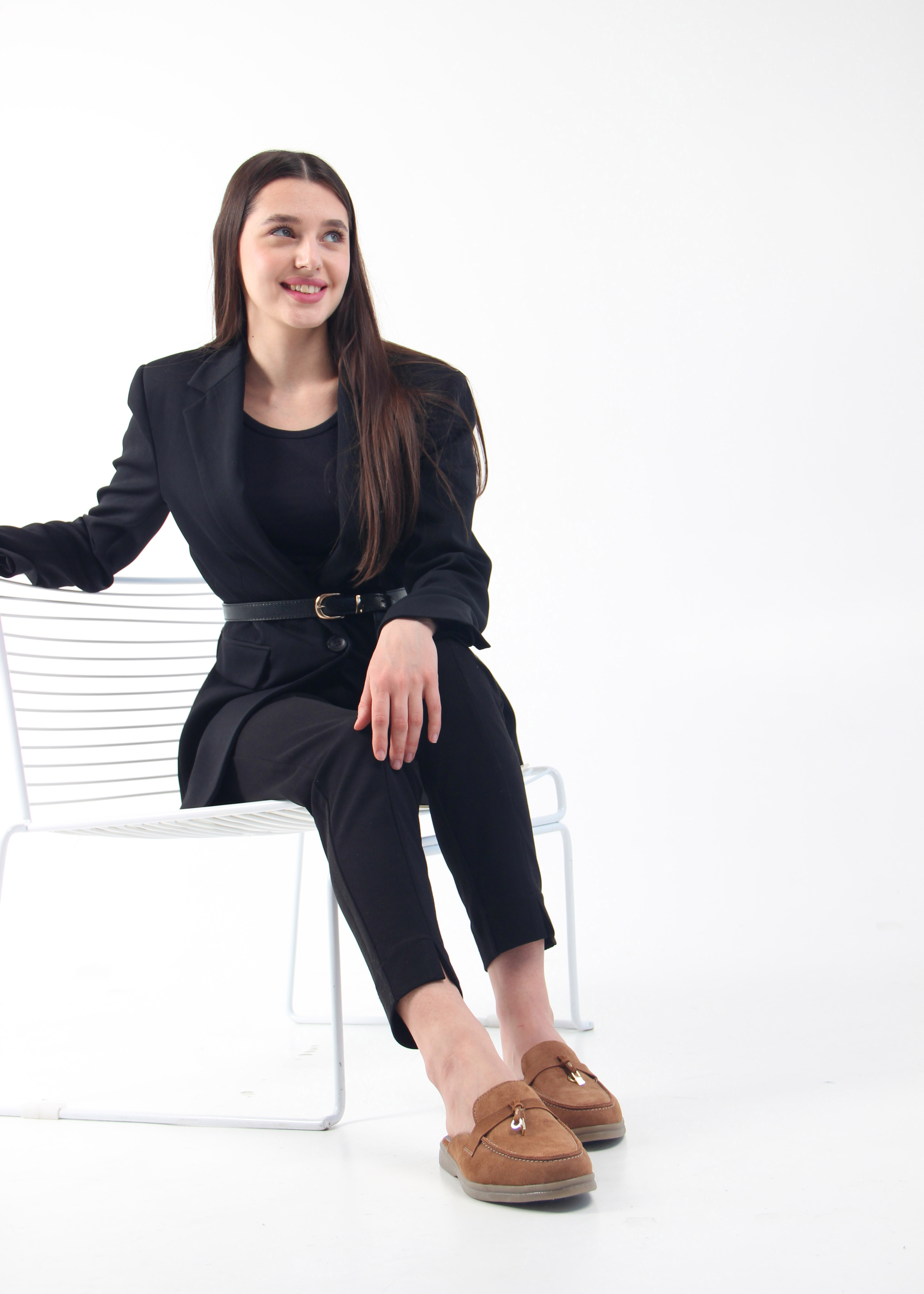 картинка Мюли ED'ART 1070.2614'be. светло коричневая замша от интернет магазина