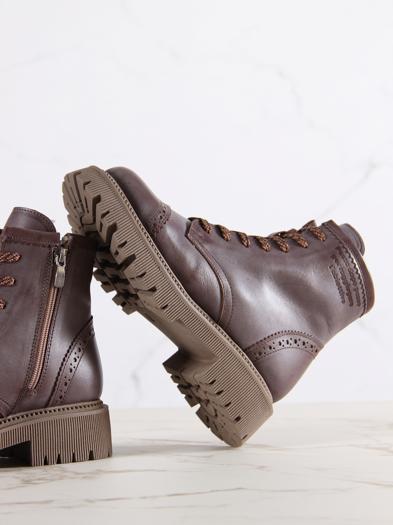 картинка Ботинки ED'ART 319.taskana'ka. Вакса коричневая от интернет магазина