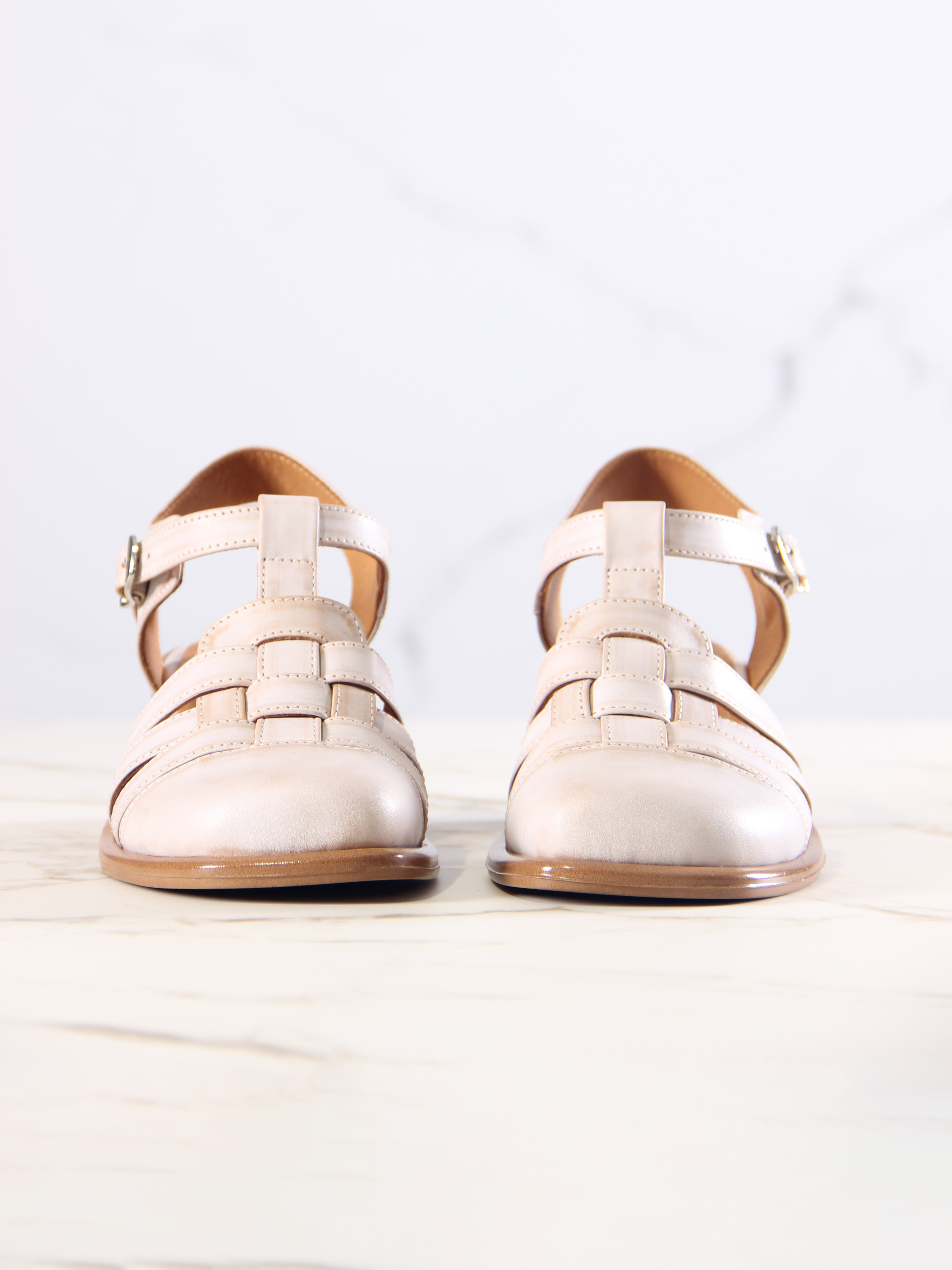 картинка Босоножки ED'ART 5035.23663'bе. Вакса пудра+коричневый от интернет магазина