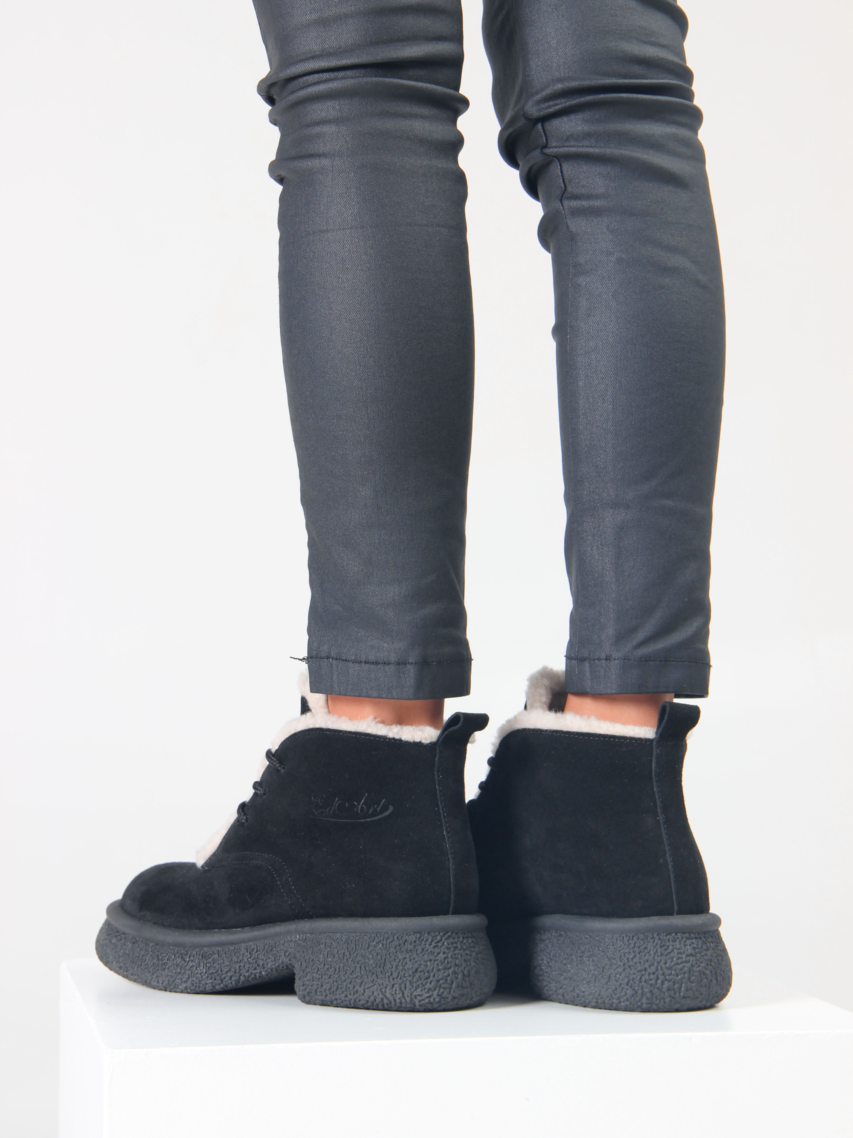 картинка Ботинки ED'ART 308.агата'bl. черный замша от интернет магазина