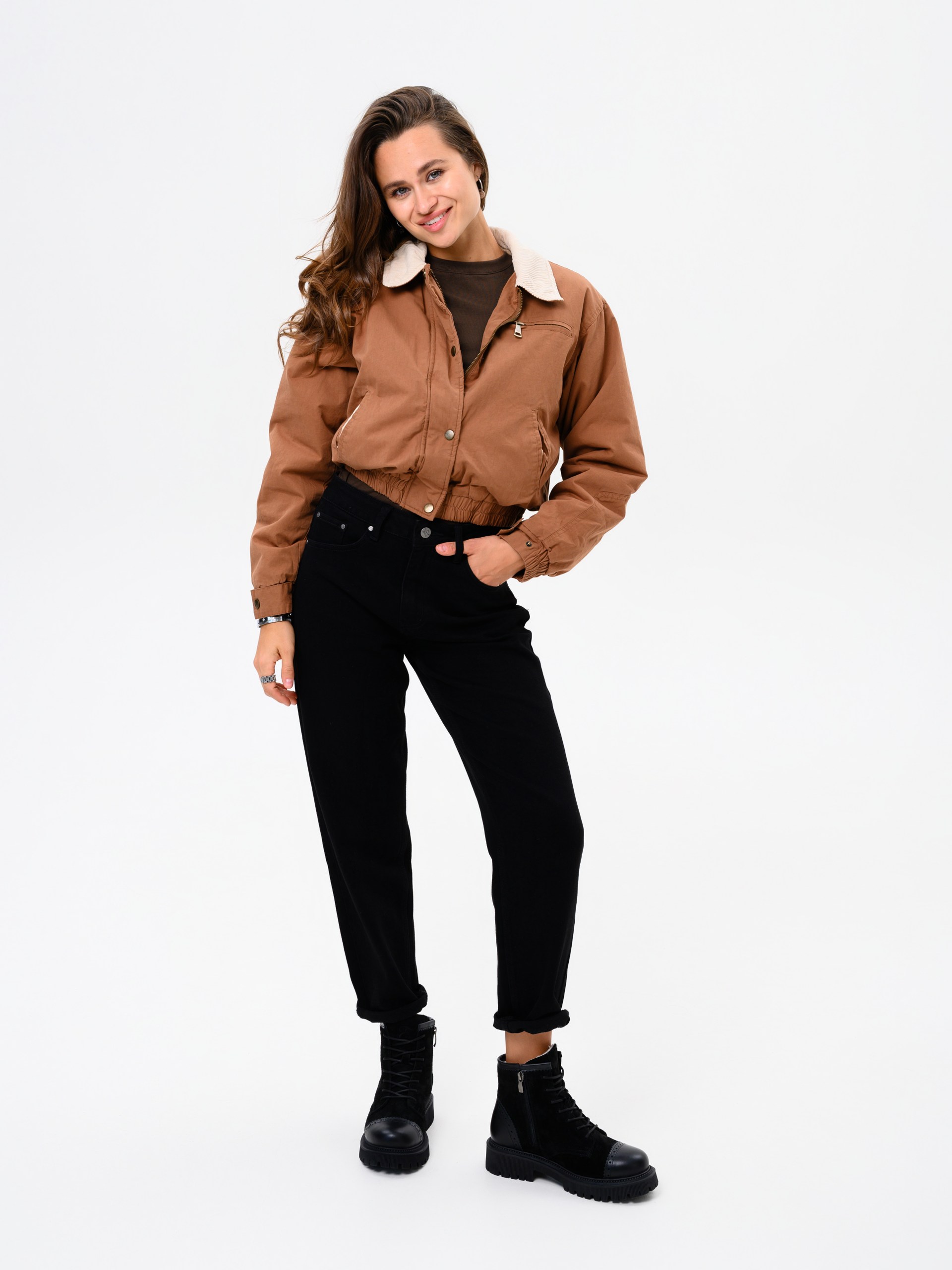 картинка Ботинки ED'ART 319.taskana'bl. Черная замша+черный от интернет магазина