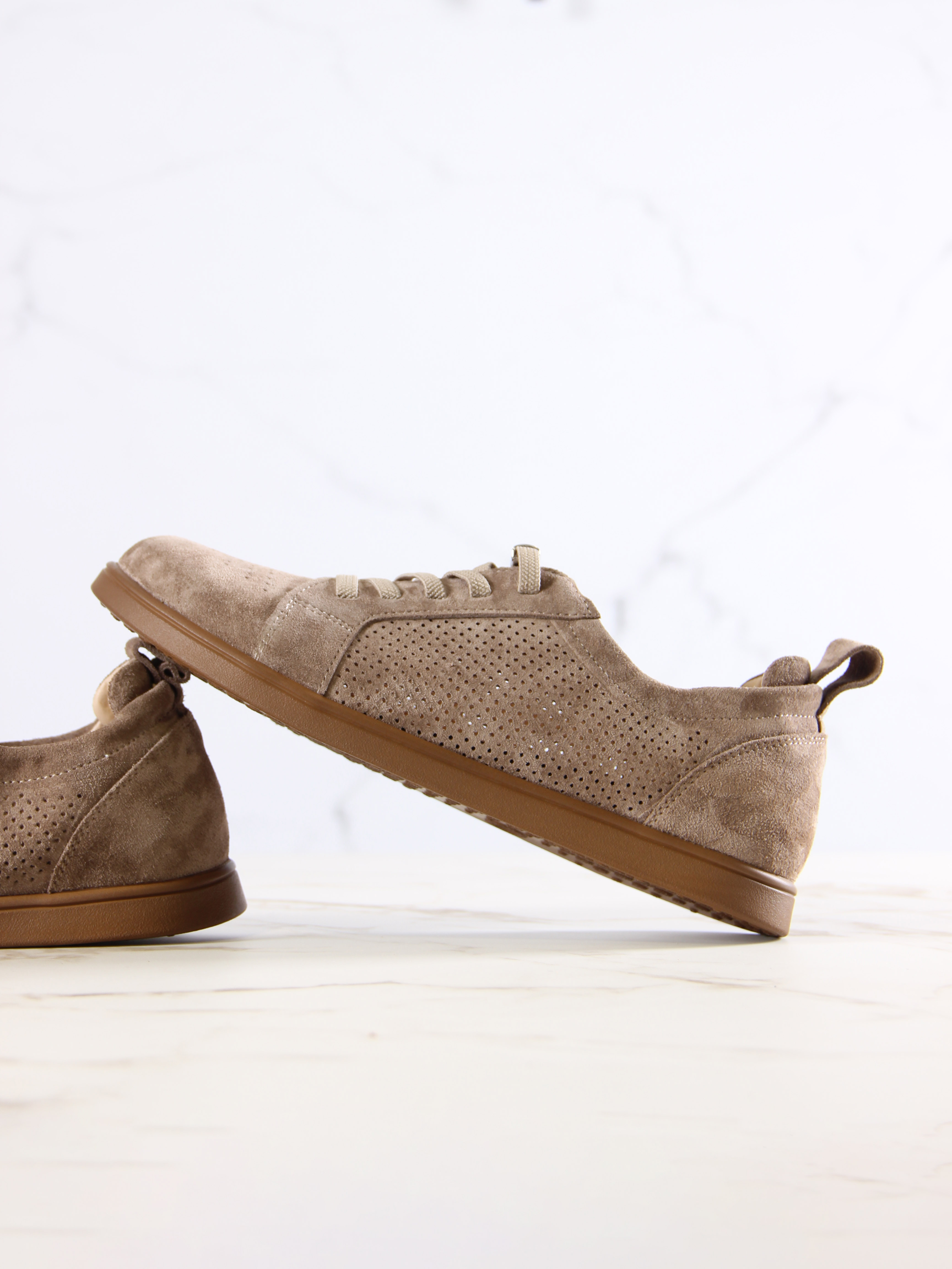 картинка Кеды босоногие ED'ART 164.Р.асти'br.Велюр санд от интернет магазина