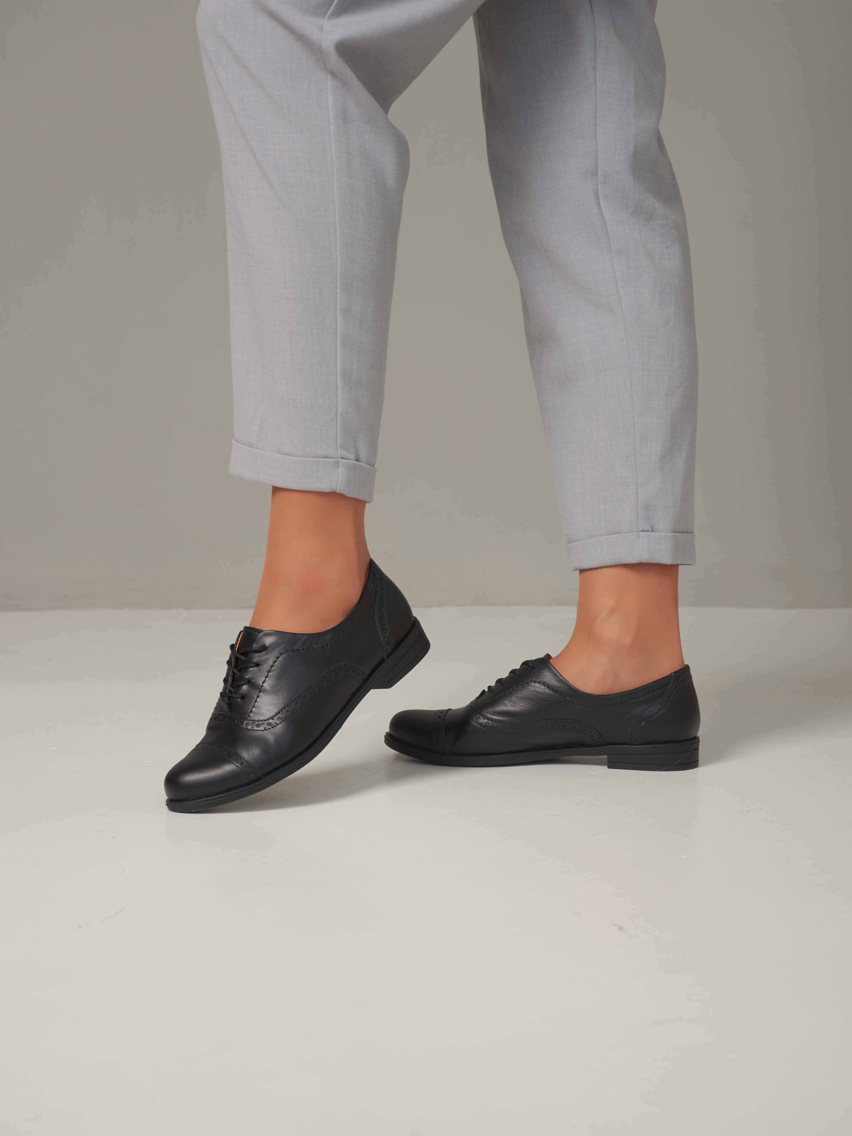 картинка Туфли полуботинки ED'ART 101.madonna'bl. Черный от интернет магазина