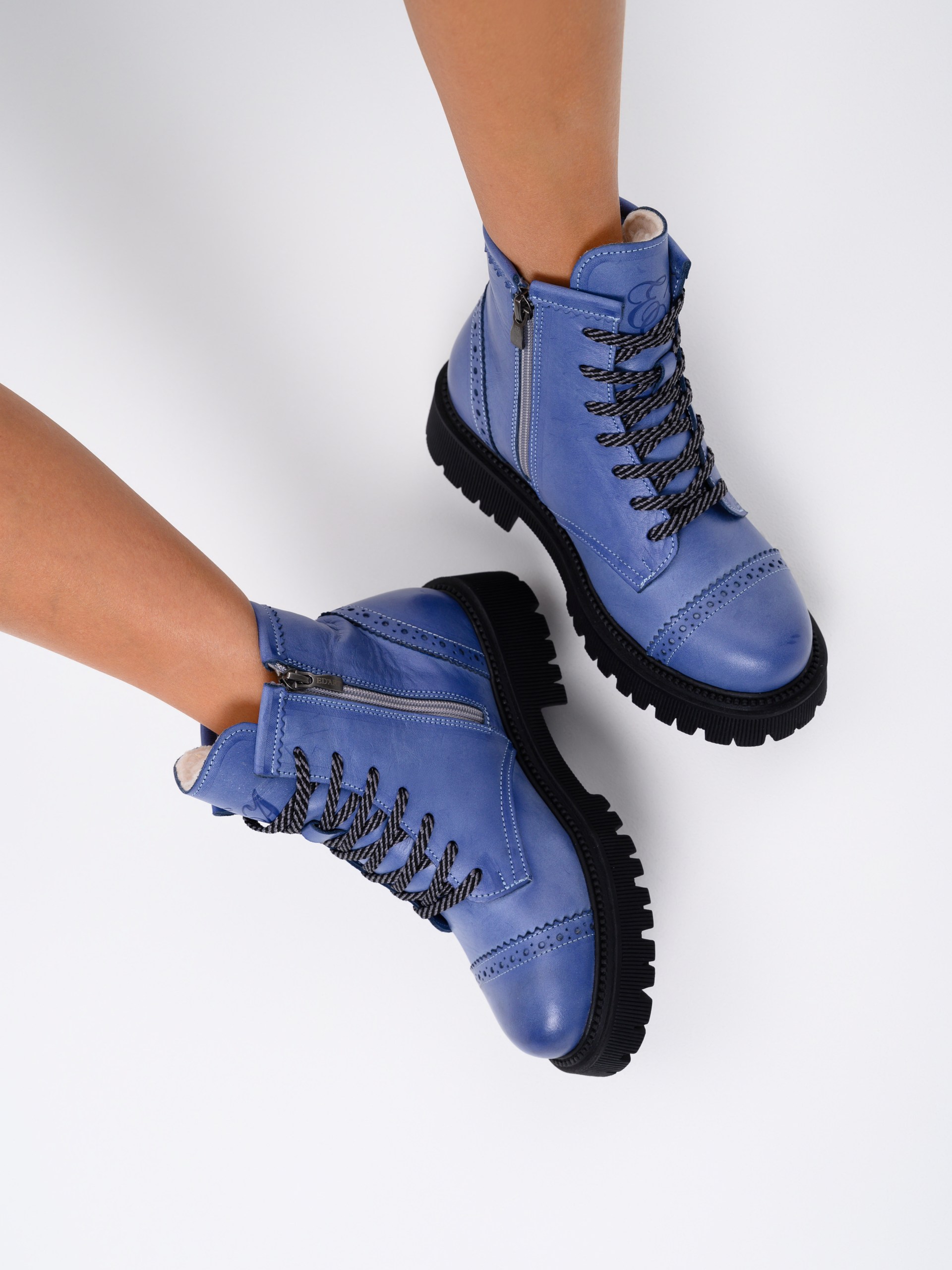 картинка Ботинки ED'ART 319.taskana'bl. Вакса джинс от интернет магазина