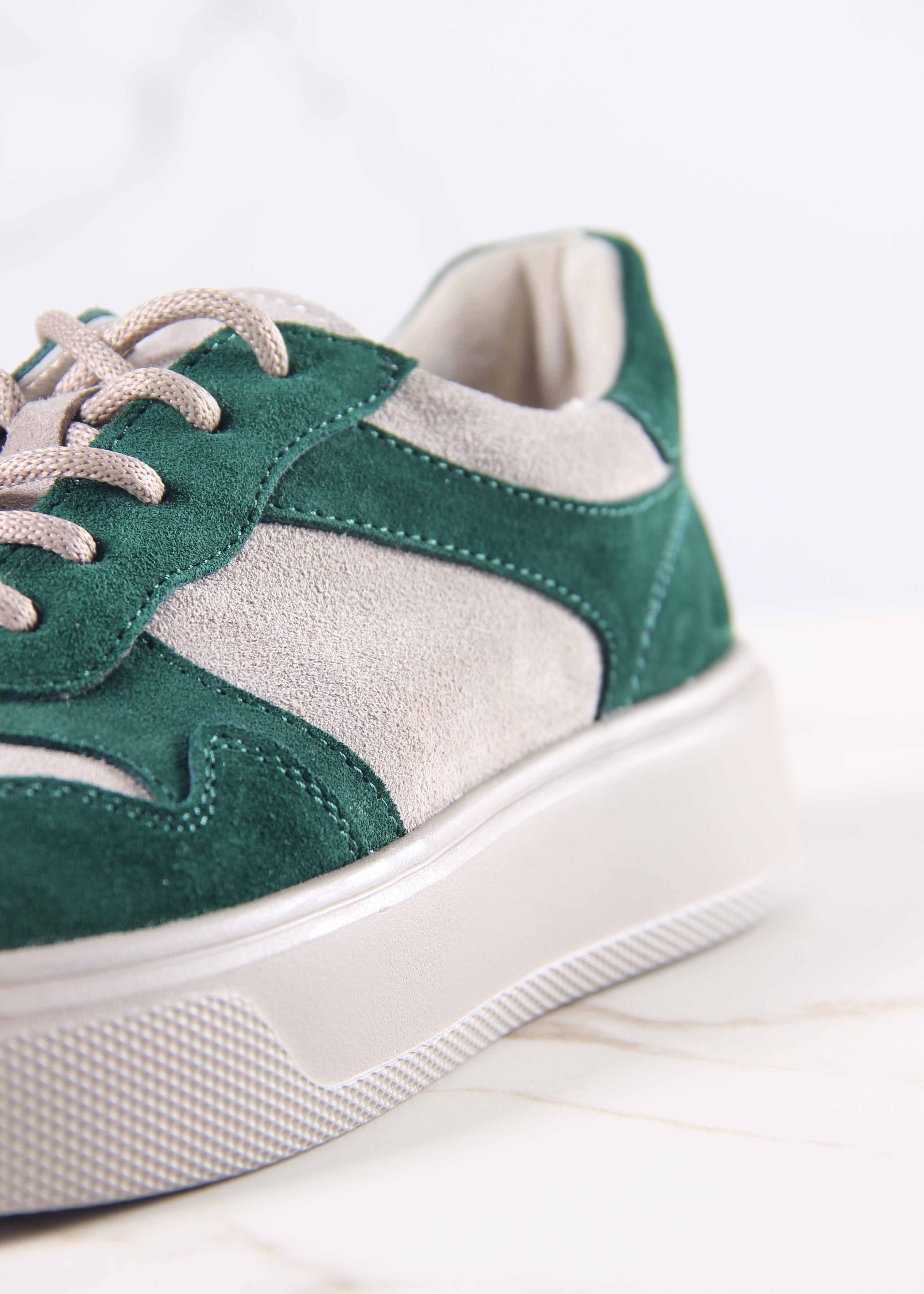 картинка Кеды ED'ART 149.LusiR2'la. зеленый каменный замша от интернет магазина