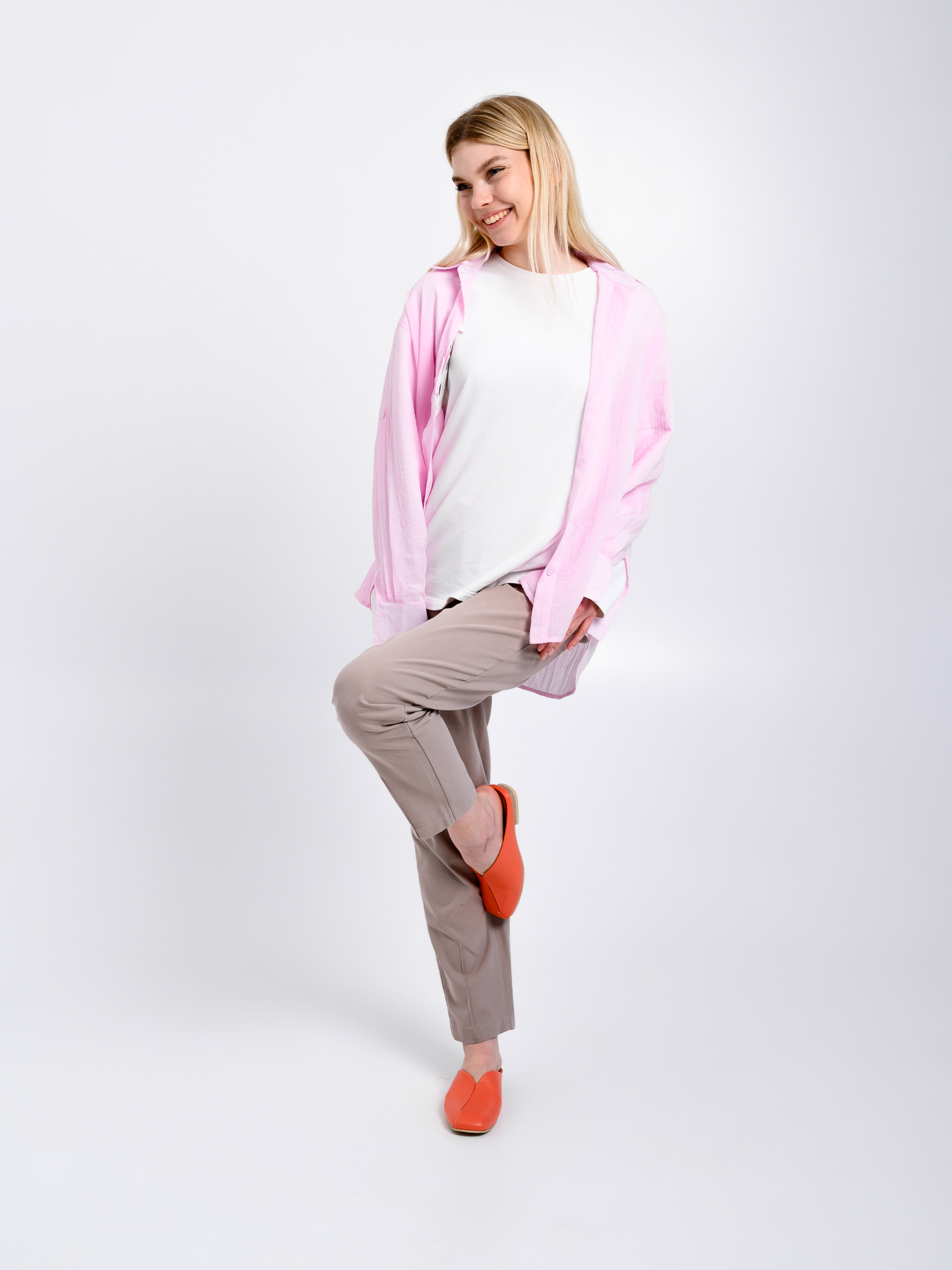 картинка Мюли ED'ART 1007.тунит205'be. Коралл от интернет магазина