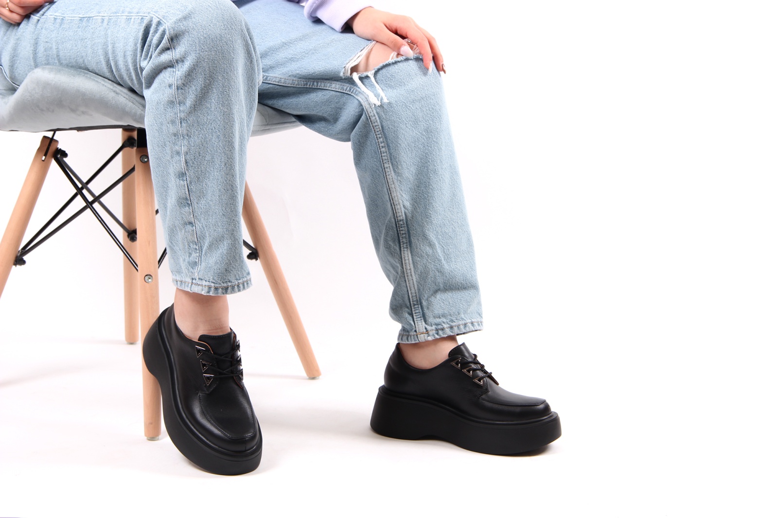 картинка Туфли полуботинки ED'ART 202.261'bl. black от интернет магазина