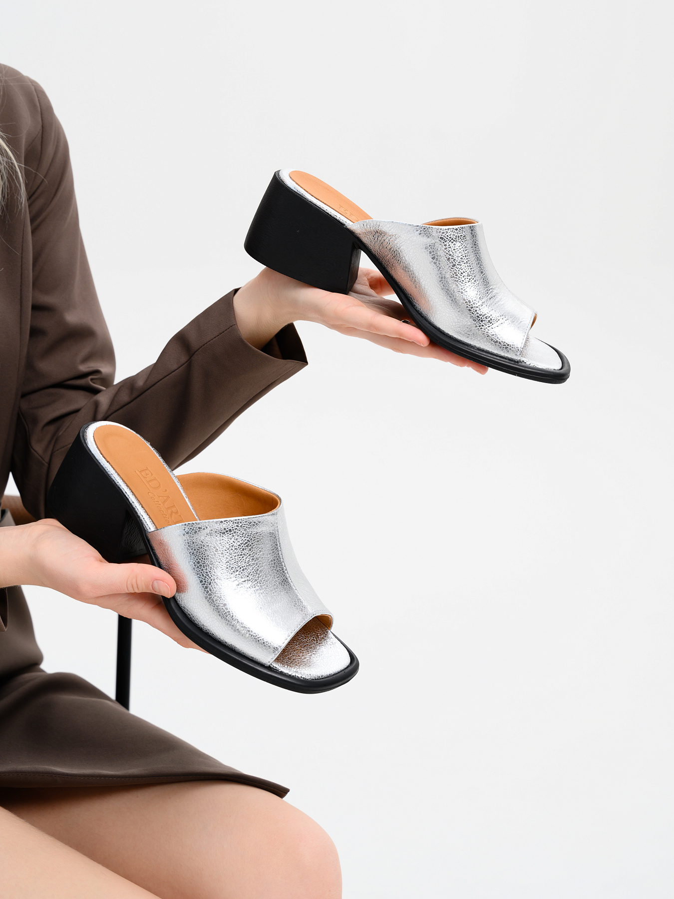 картинка Босоножки ED'ART 4012.23663'bl. серебро от интернет магазина