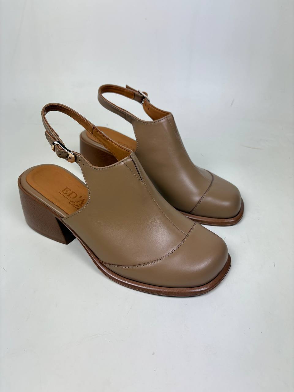 картинка Босоножки ED'ART 5133.23663'be. Круассан майами+коричневый уценка от интернет магазина