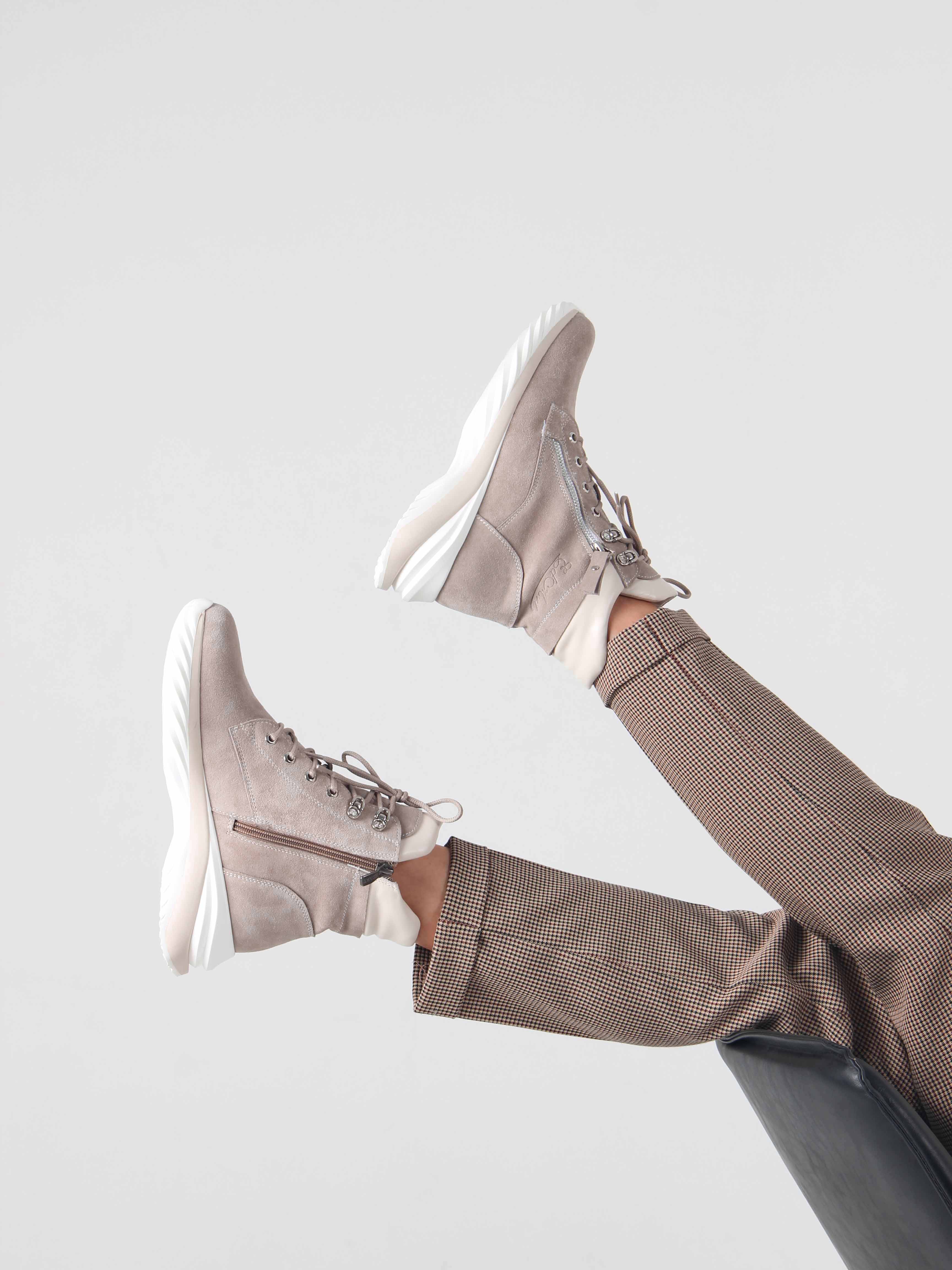 картинка Ботинки ED'ART 261.uno2'w. каменный замша от интернет магазина