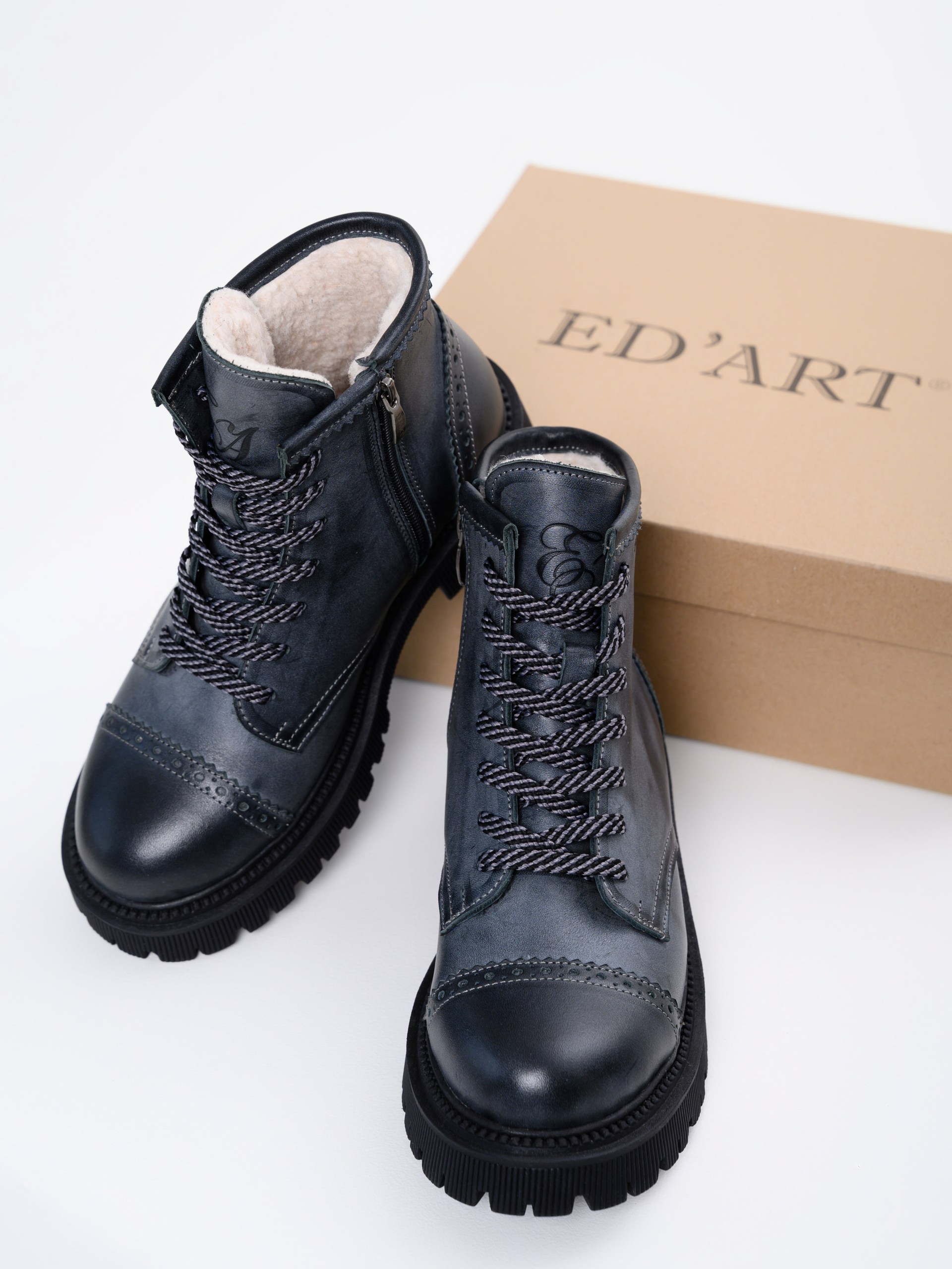 картинка Ботинки ED'ART 319.taskana'bl. Вакса черная от интернет магазина