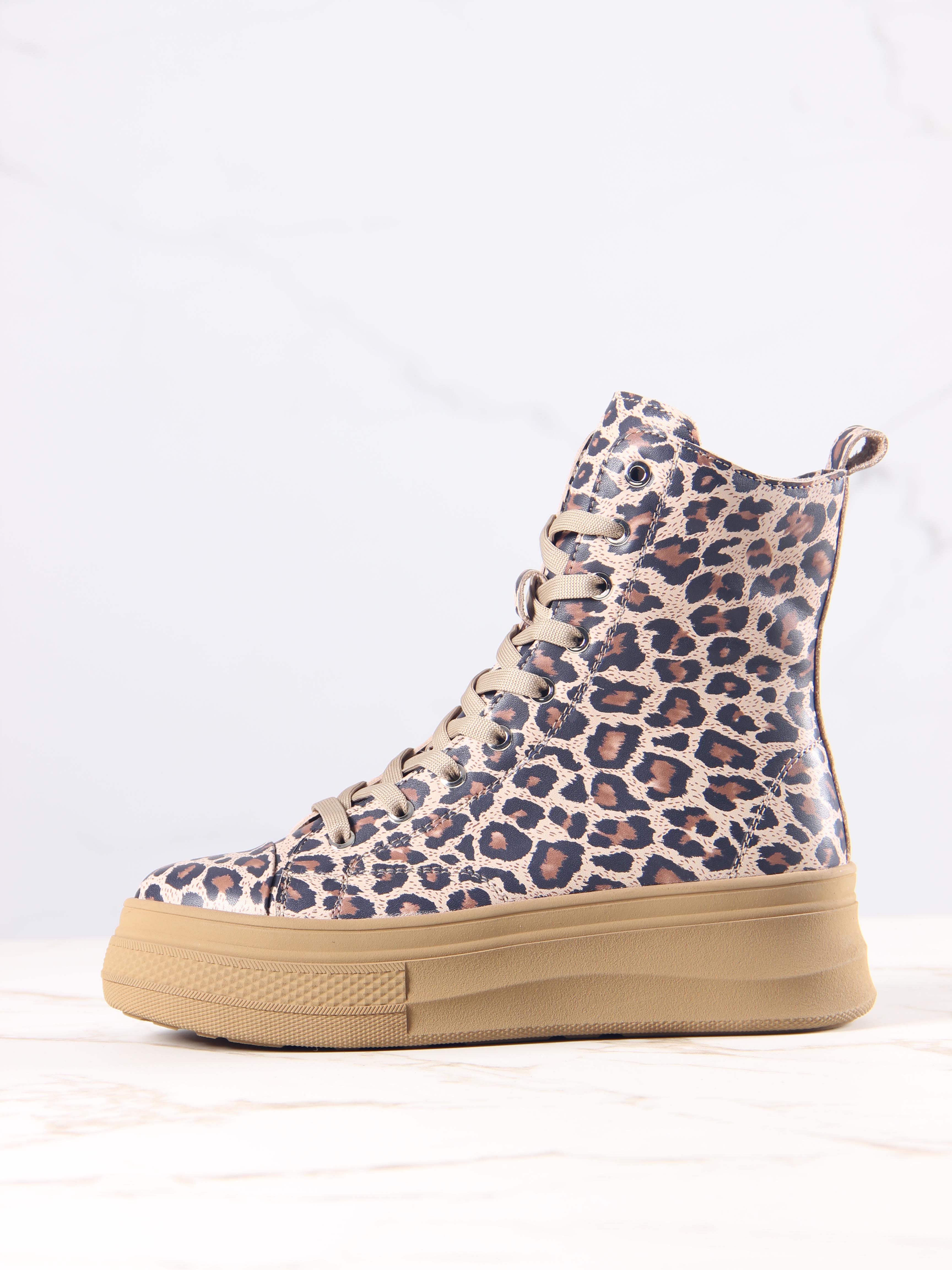 картинка Ботинки ED'ART 215.warm'br. бежевый леопард от интернет магазина