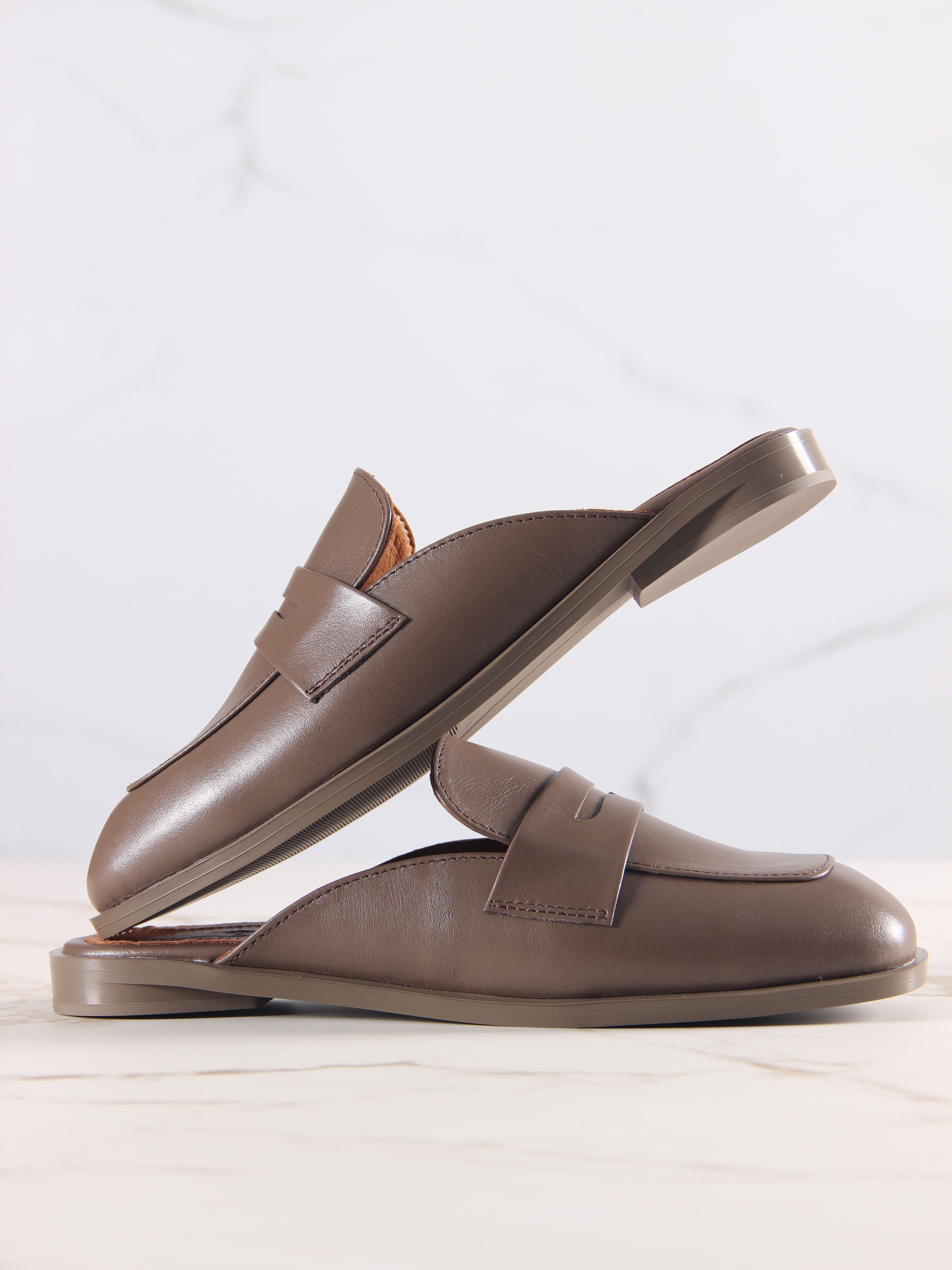 картинка Мюли ED'ART 1072.подиум205'br. Коричневый от интернет магазина