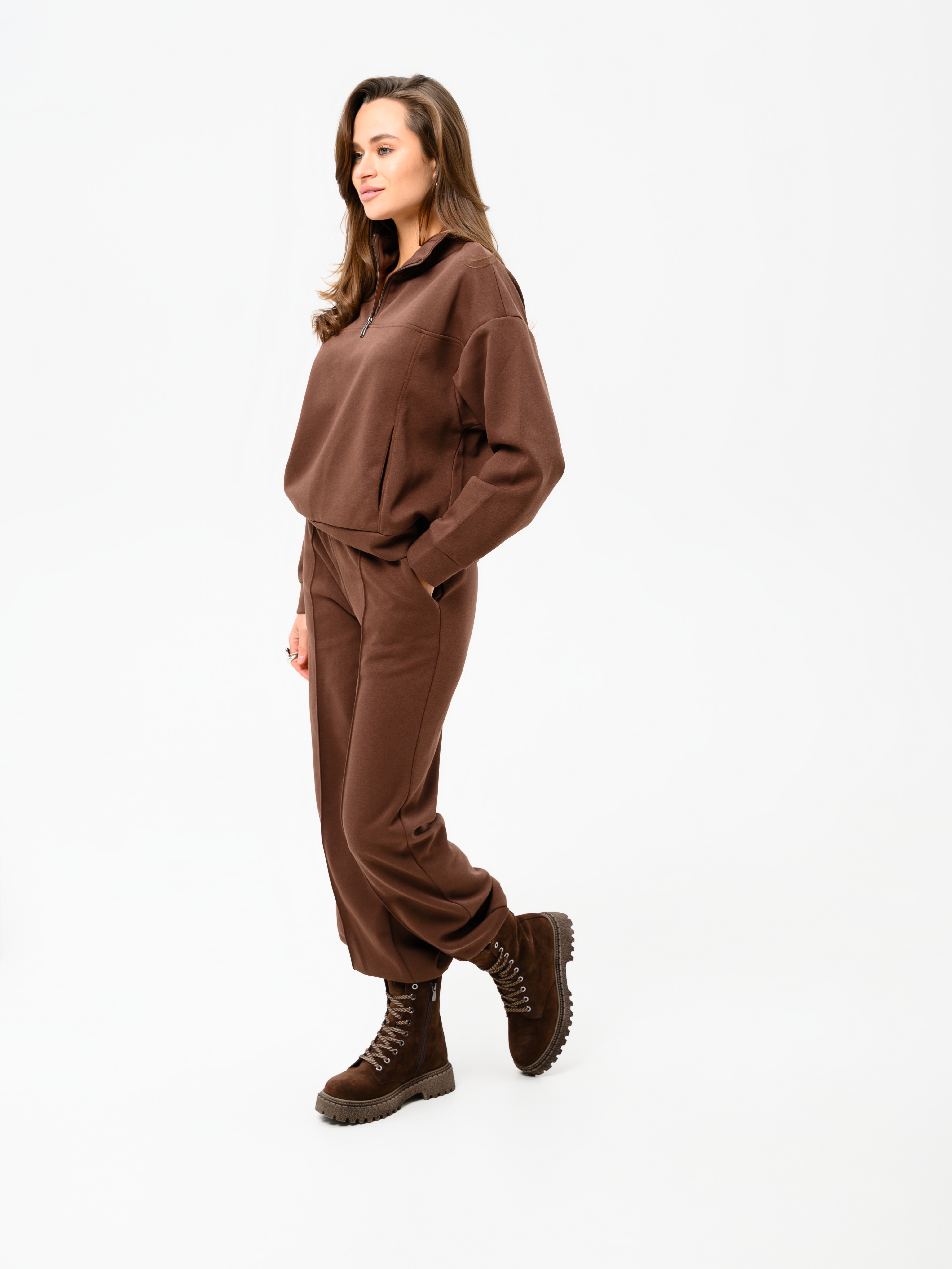 картинка Ботинки ED'ART 327.22511'br.Коричневый замша от интернет магазина