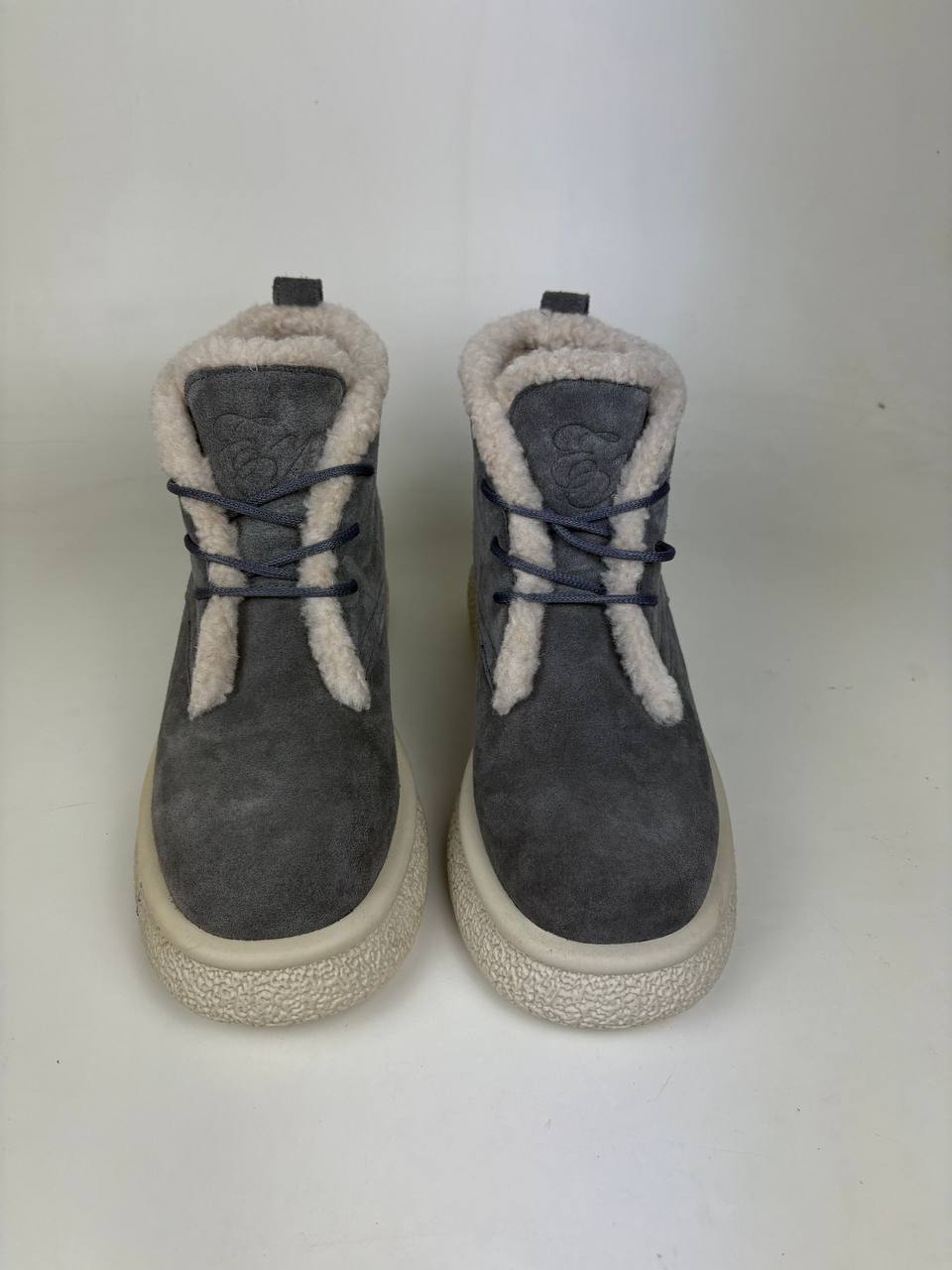 картинка Ботинки ED'ART 308.001'be. серый замок замша уценка от интернет магазина