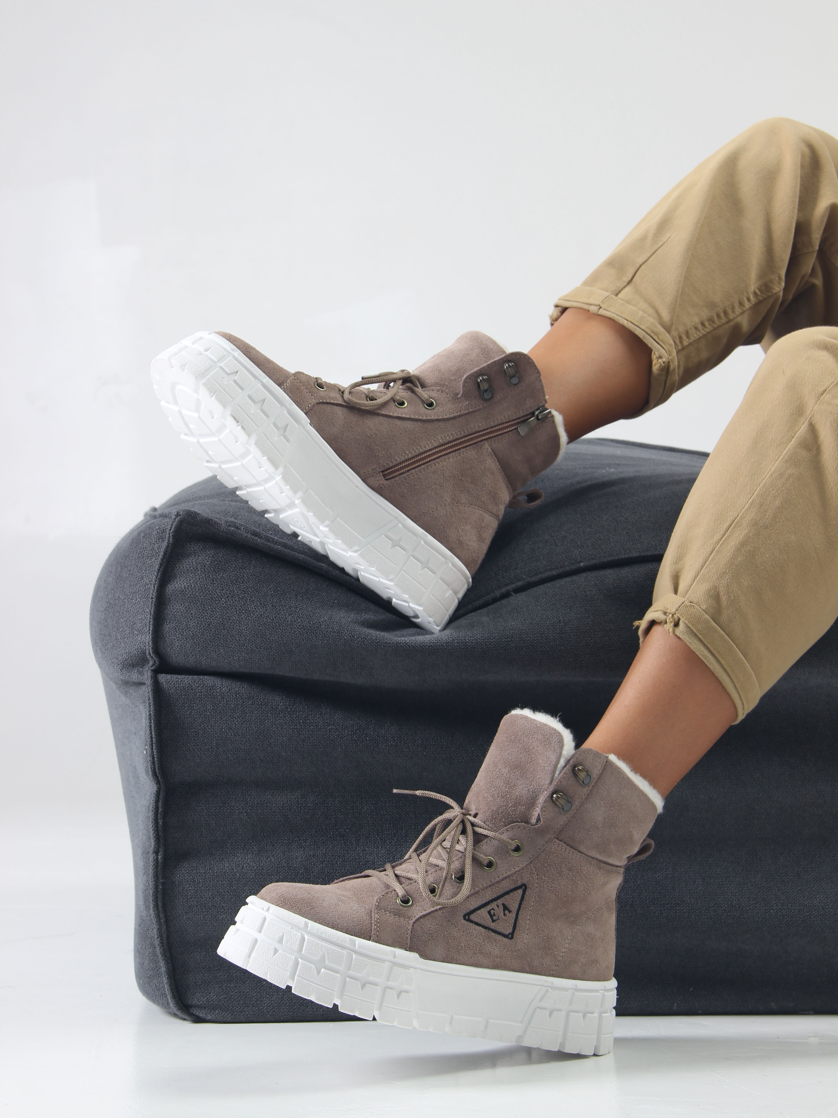 картинка Ботинки ED'ART 216.212131'w. капучино замша от интернет магазина