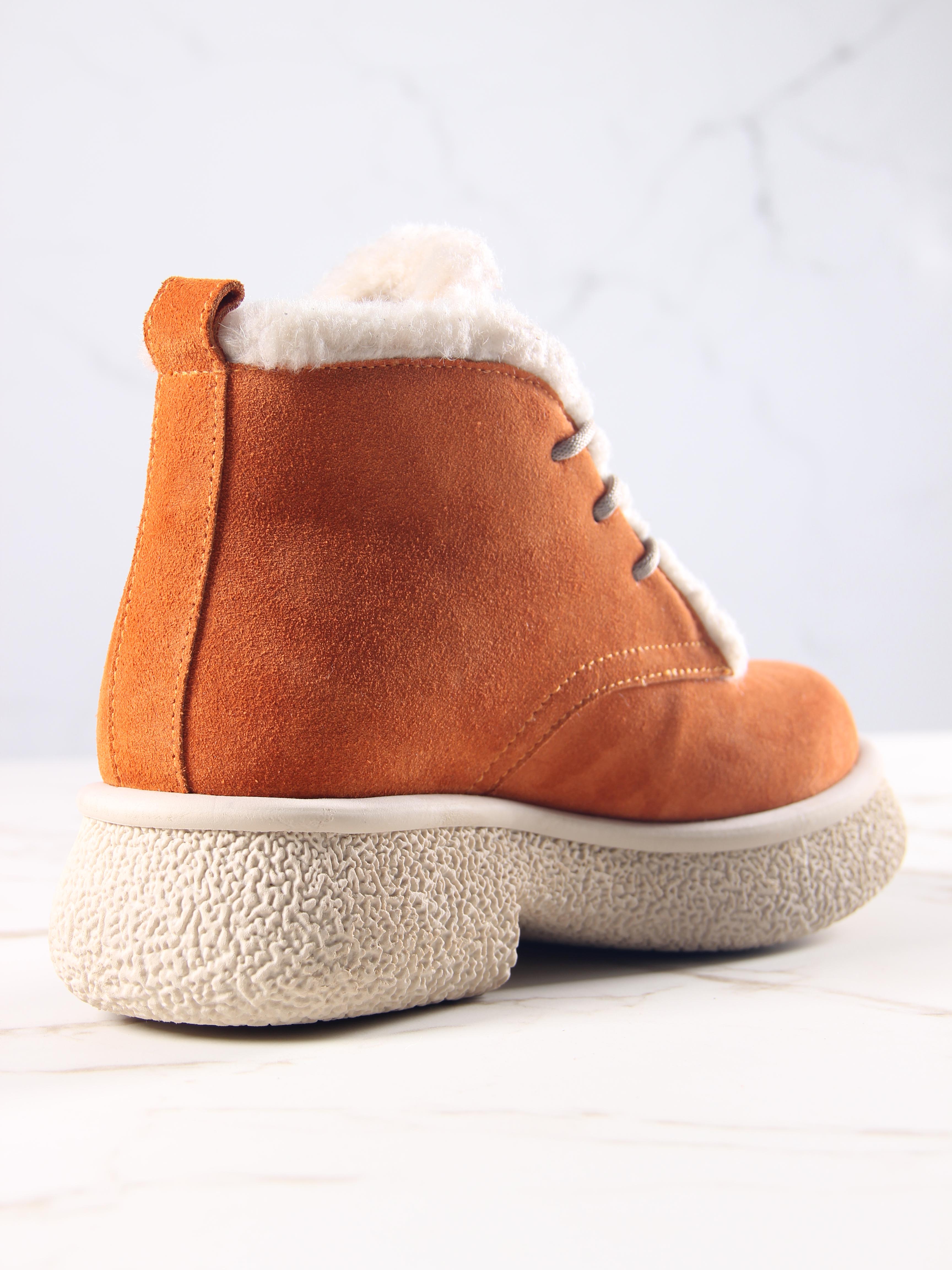 картинка Ботинки ED'ART 308.агата'w. мандарин замша з от интернет магазина