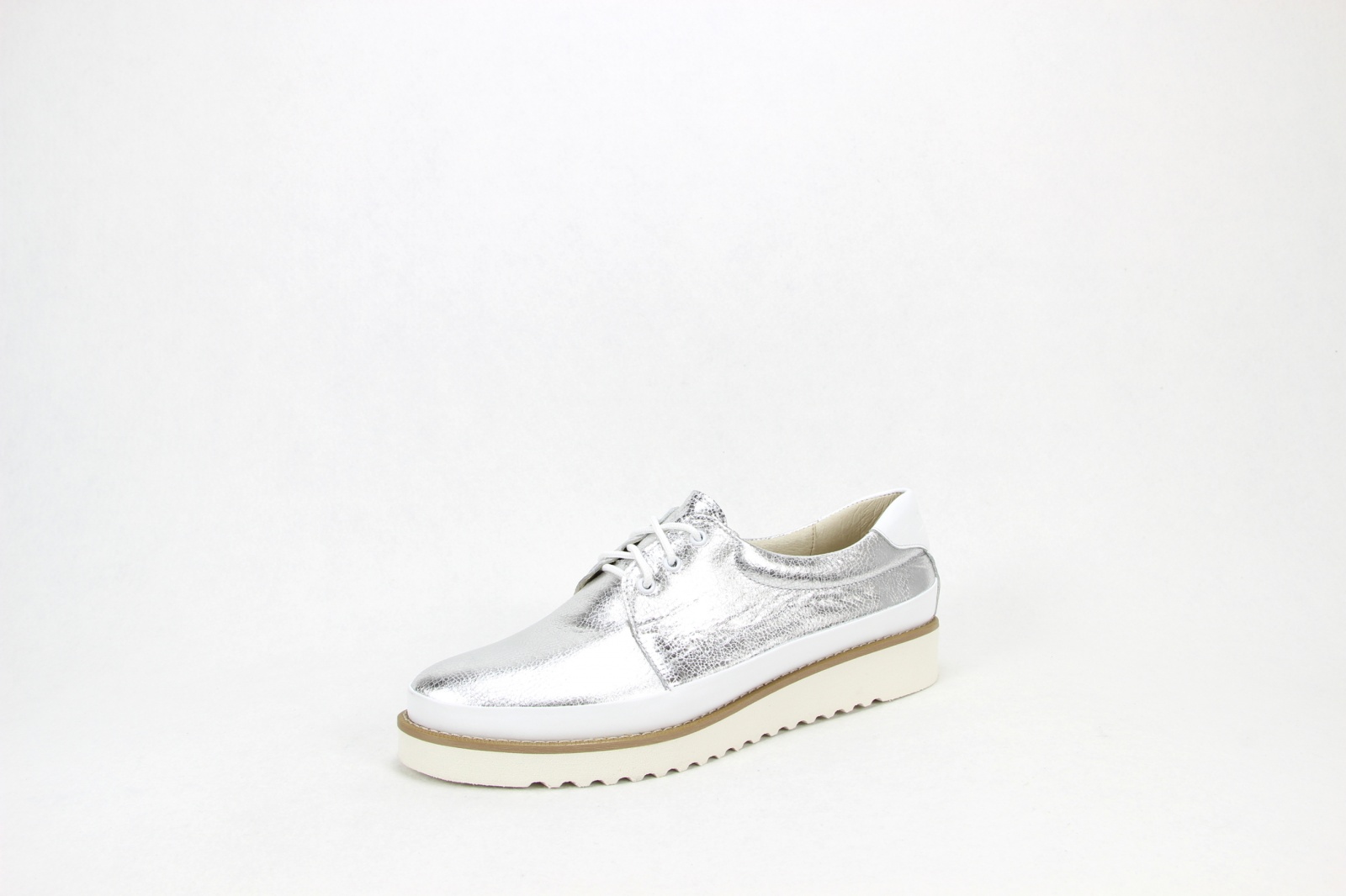 картинка Туфли полуботинки ED'ART 103.man'w.silver/white от интернет магазина