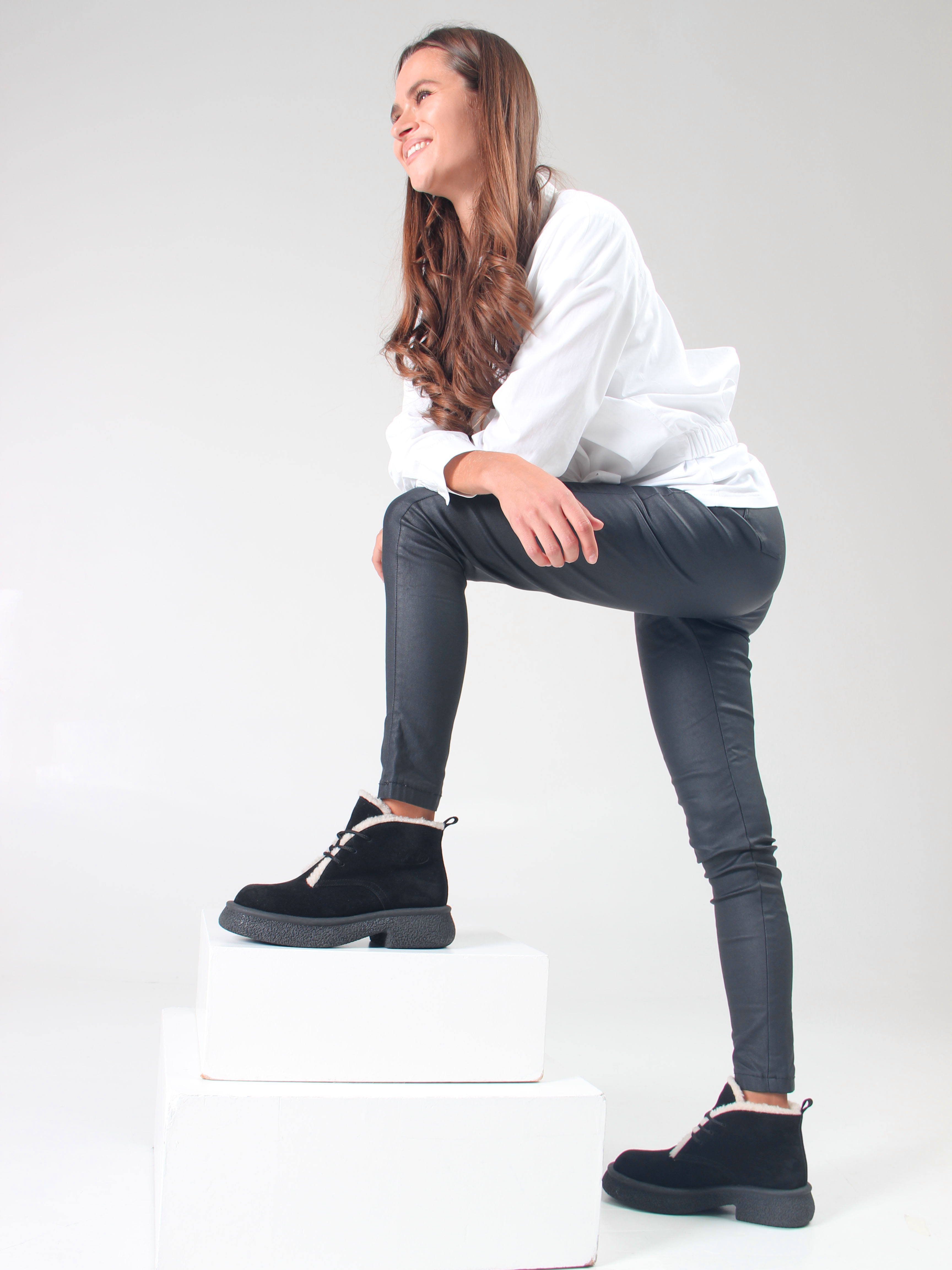 картинка Ботинки ED'ART 308.агата'bl. черный замша от интернет магазина