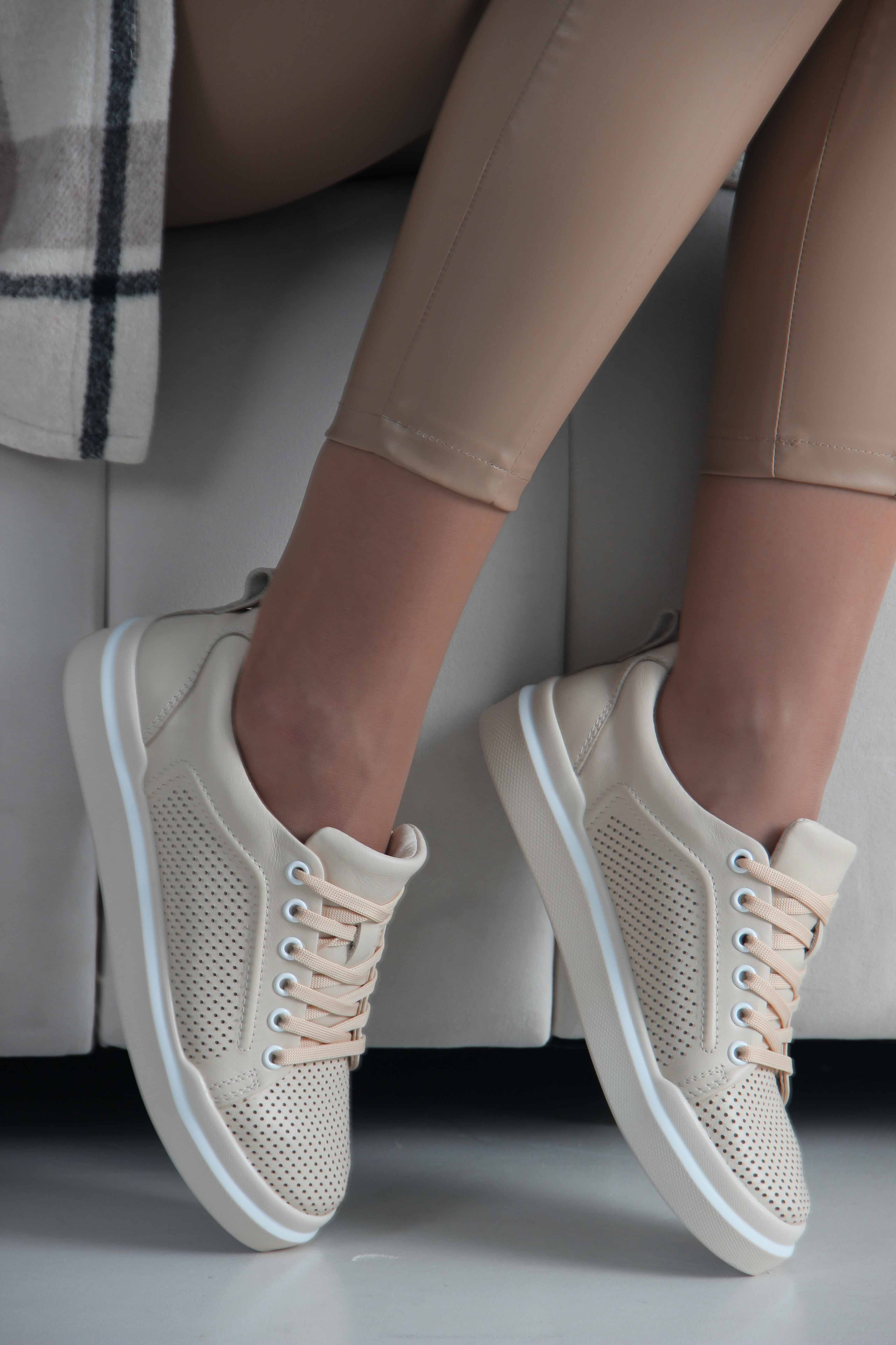 картинка Кеды ED'ART 158.p.paloma'be/w. Бежевый от интернет магазина