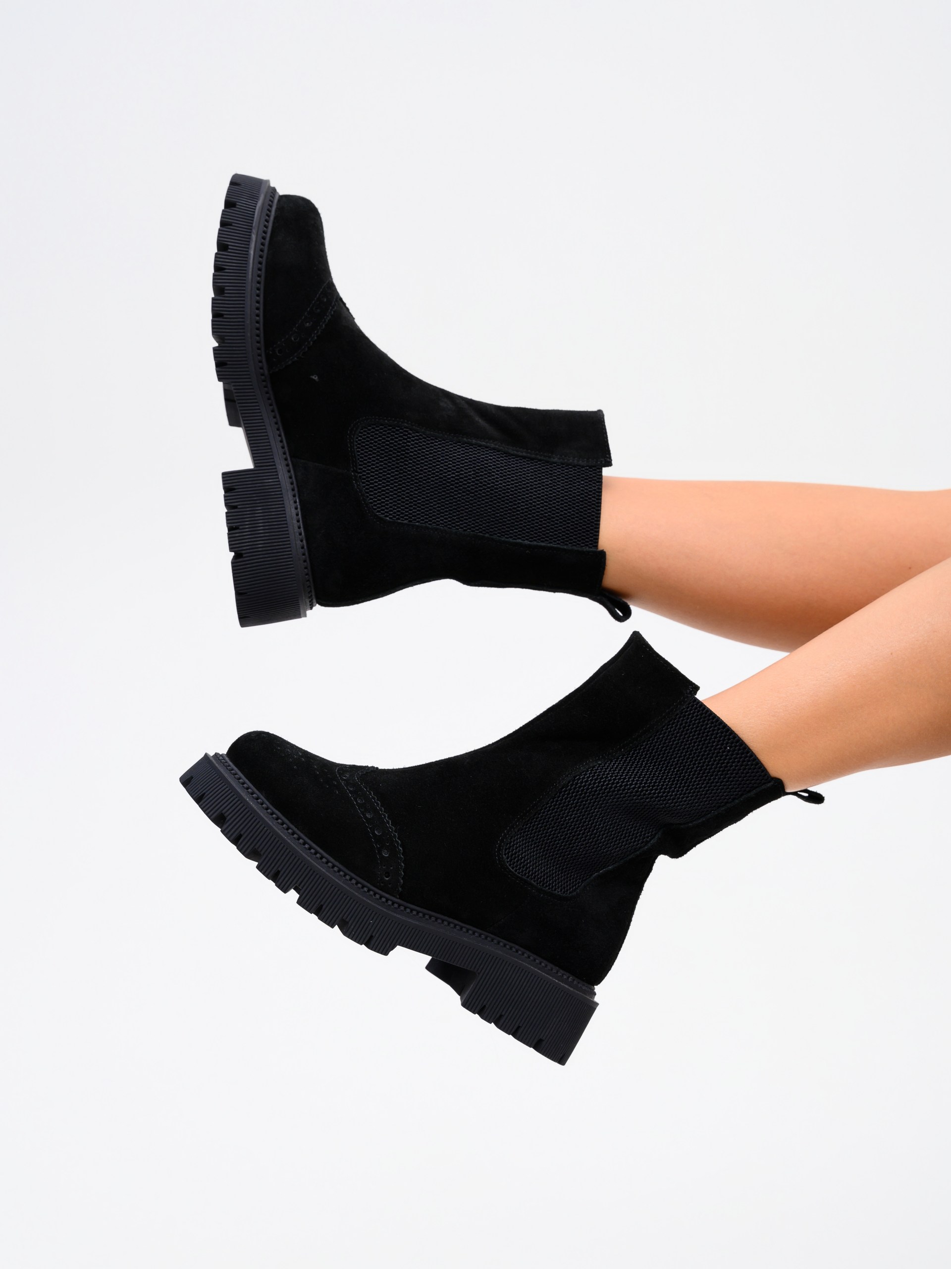 картинка Челси 360.P.taskana'bl. Черная замша от интернет магазина