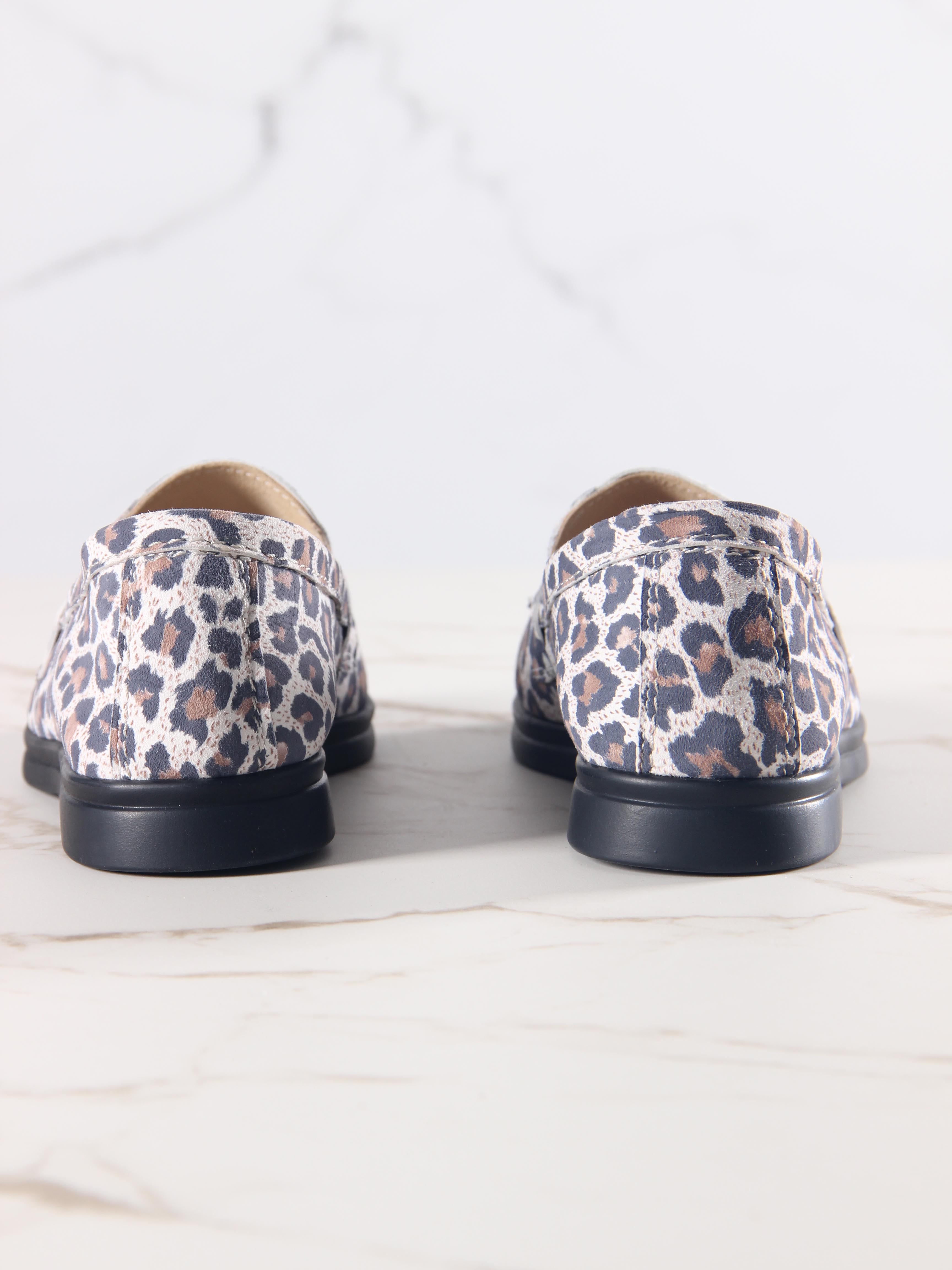 картинка Лоферы туфли ED'ART 170.2614'bl. белый леопард от интернет магазина