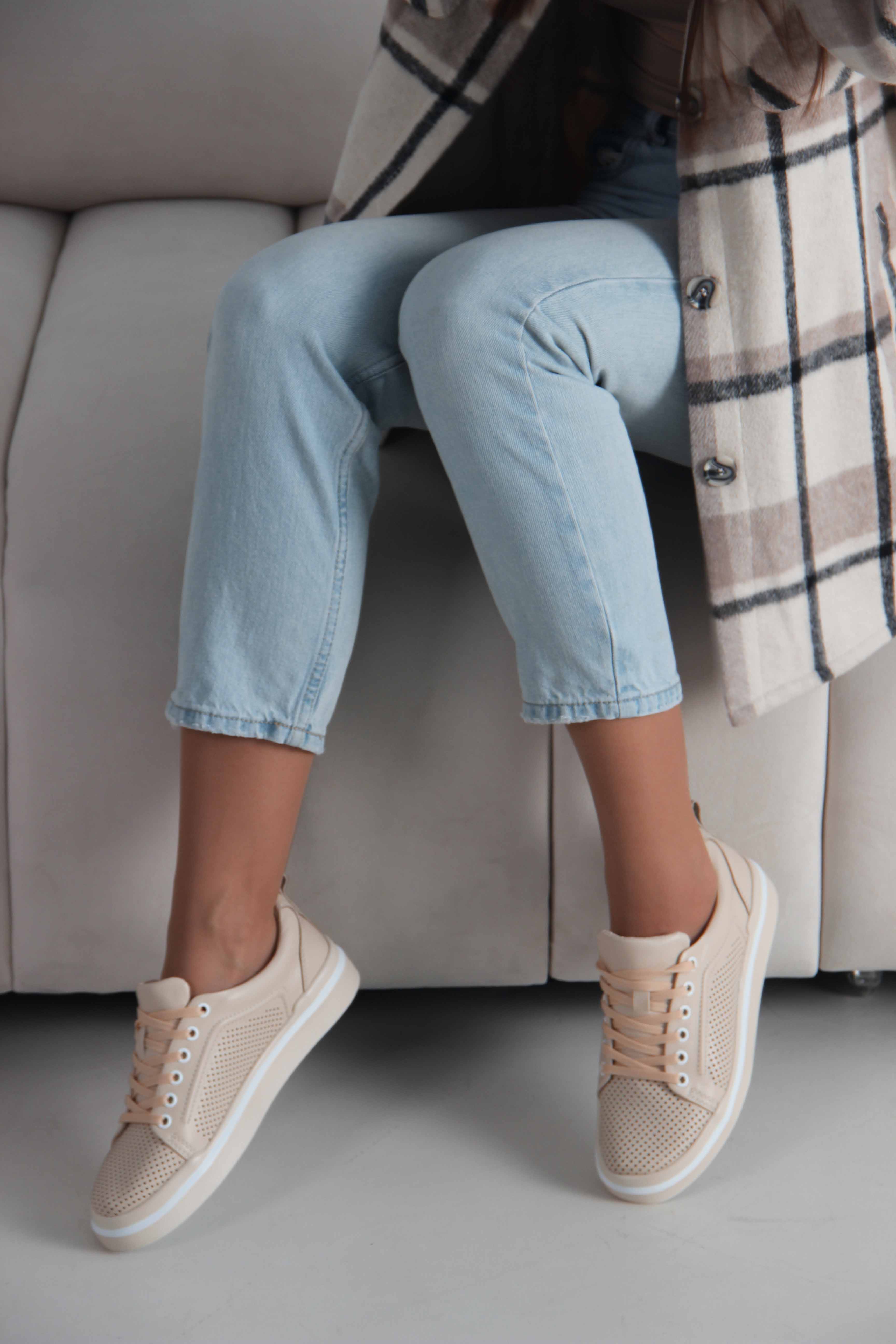 картинка Кеды ED'ART 158.p.paloma'be/w. Бежевый от интернет магазина