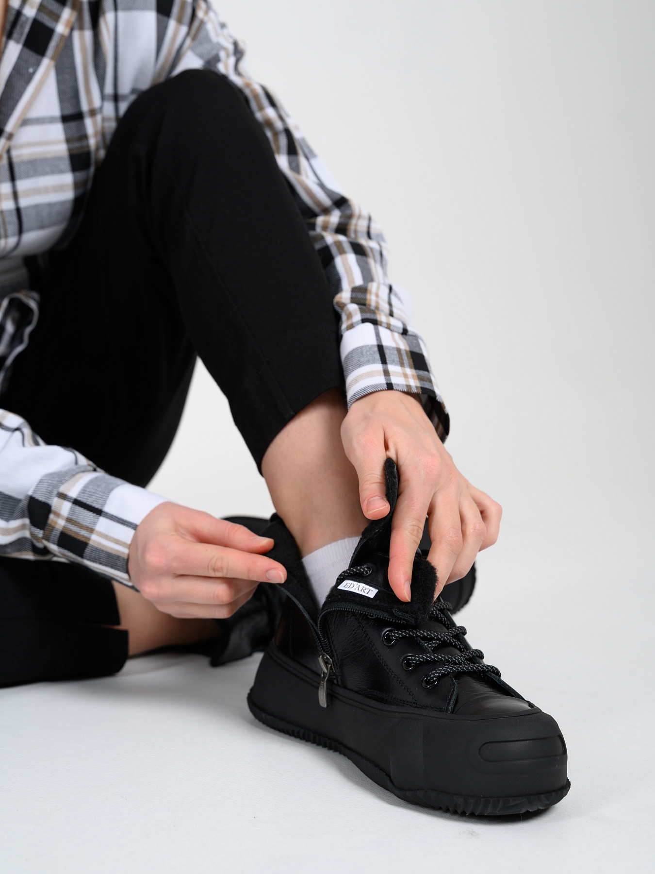 картинка Ботинки ED'ART 217.PODYUM151'bl. черный от интернет магазина